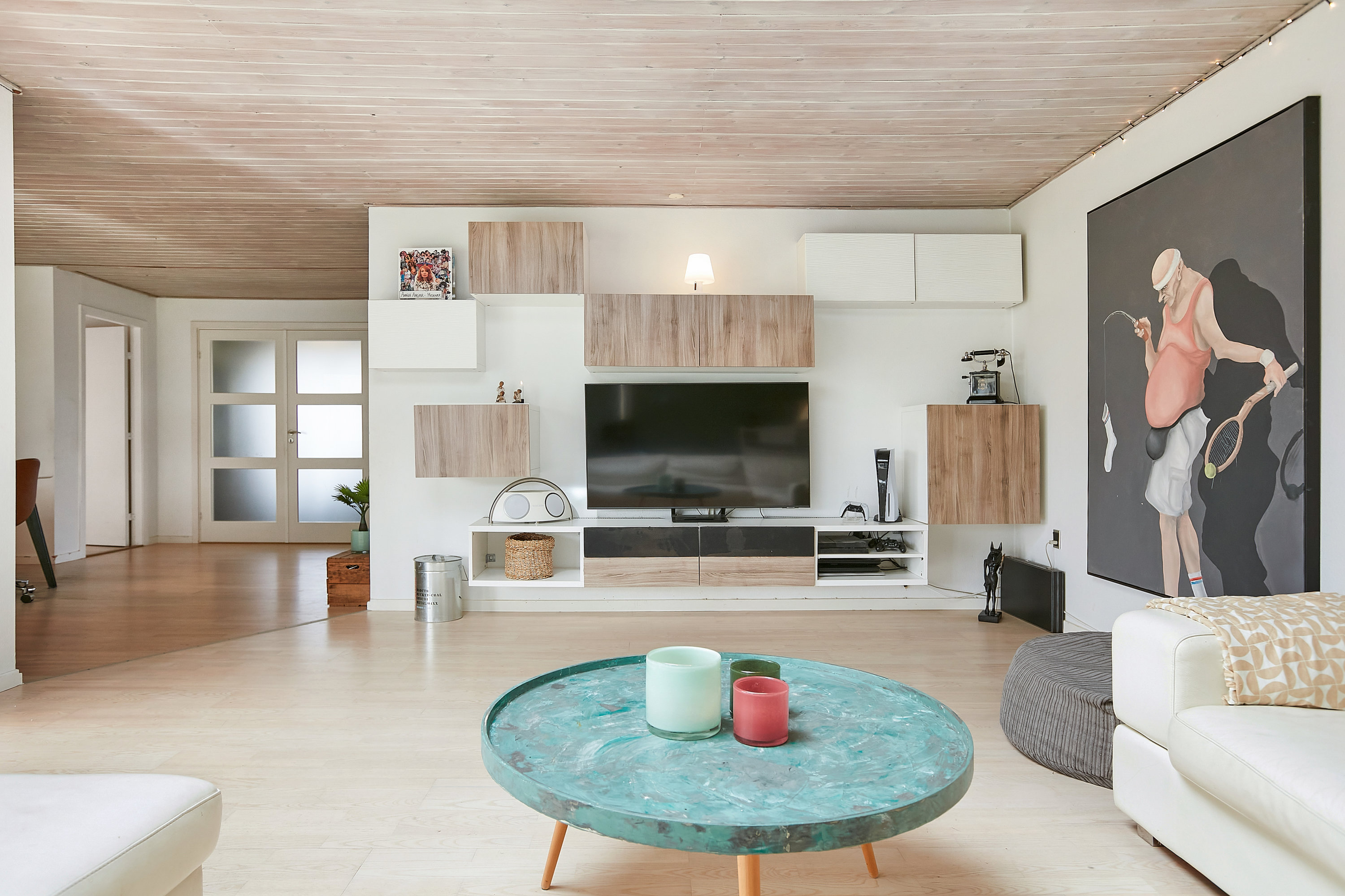 Fremhævet stue billede i fuldskærmstilstand. Billede af Valmuevej 20, Tyrsted, 8700 Horsens