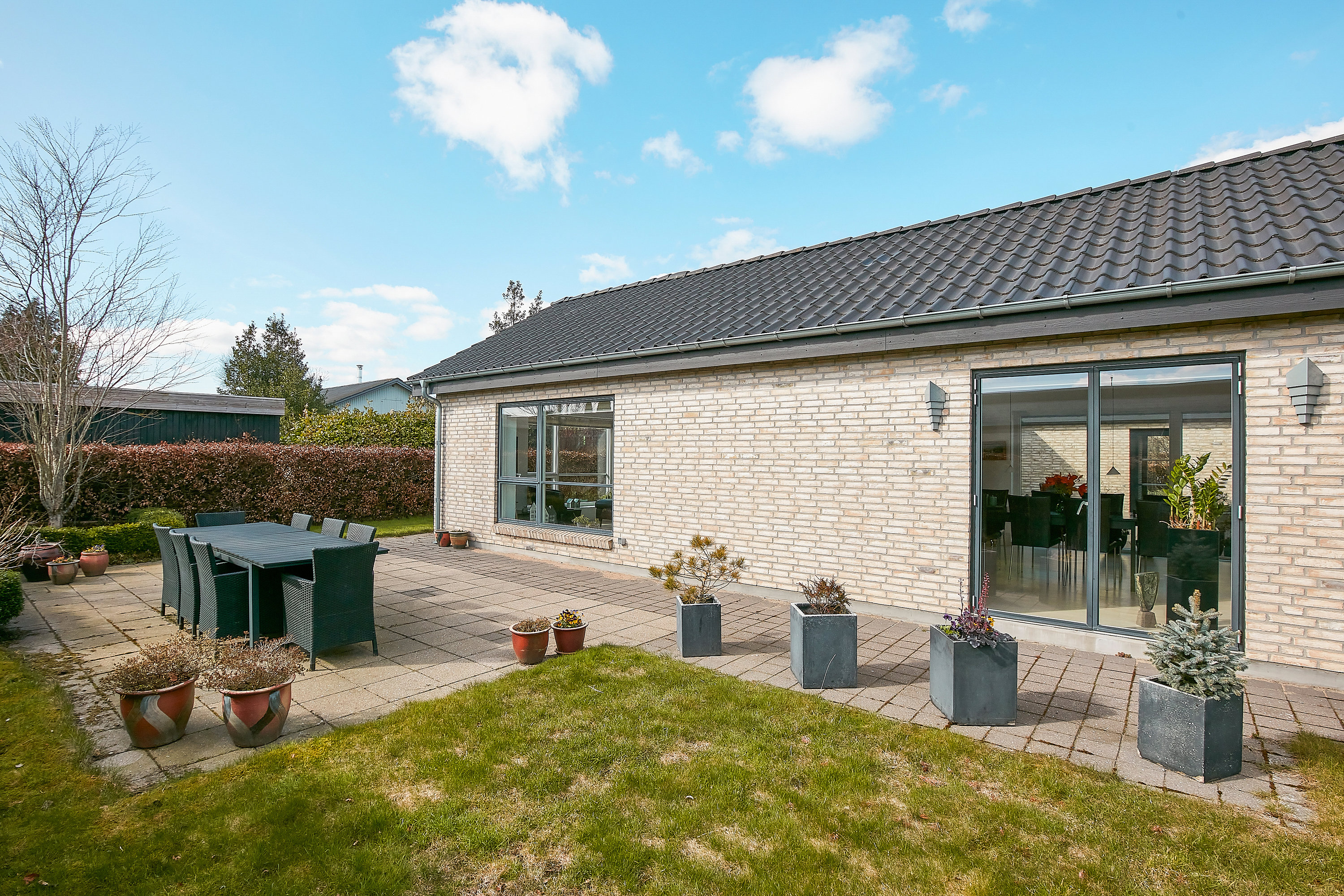 Fremhævet terrasse billede i fuldskærmstilstand. Billede af Gl Egebjergvej 26C, Egebjerg, 8700 Horsens