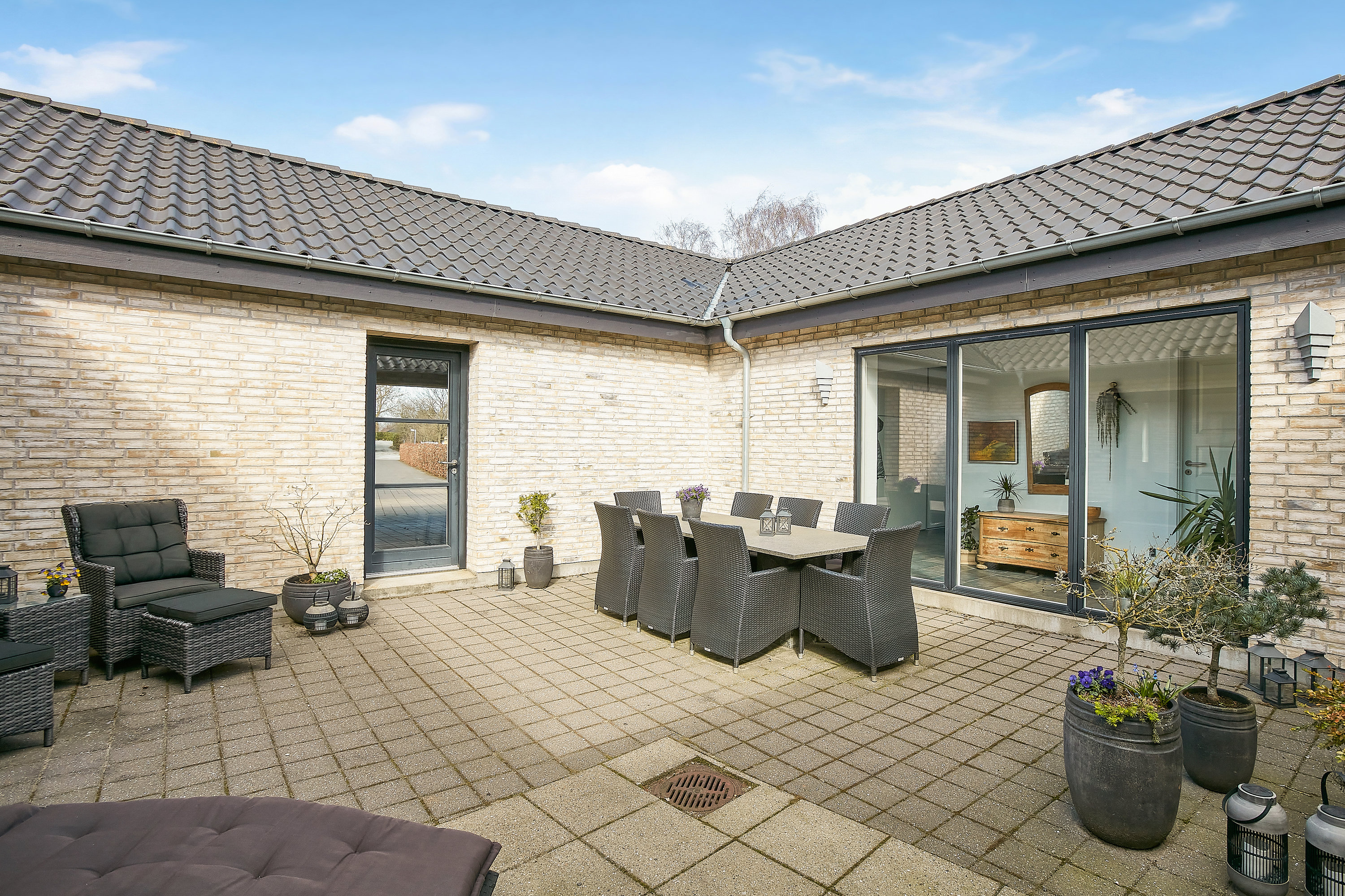 Fremhævet atriumgård billede i fuldskærmstilstand. Billede af Gl Egebjergvej 26C, Egebjerg, 8700 Horsens