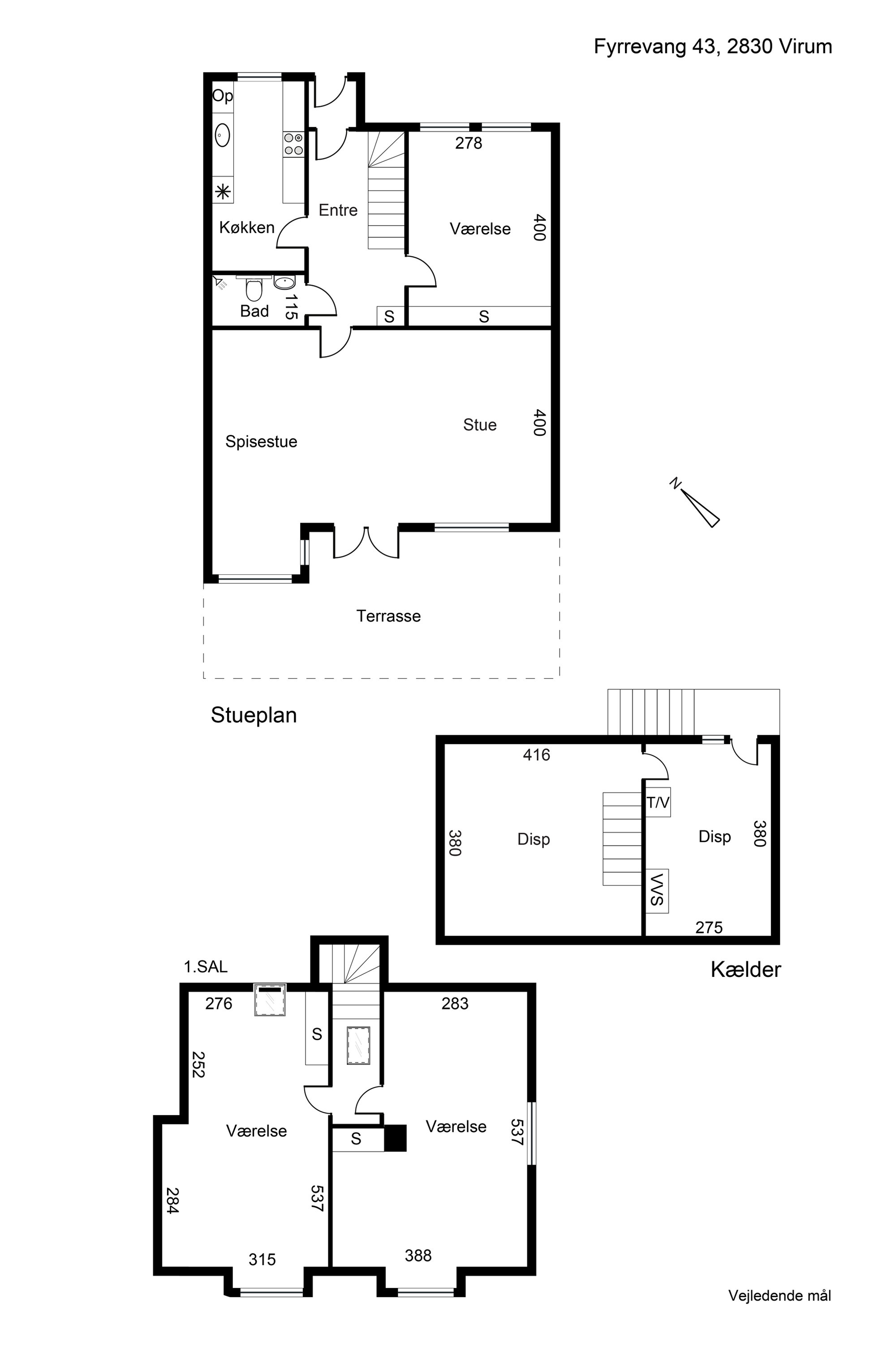 Plantegninger billede af Fyrrevang 43, 2830 Virum
