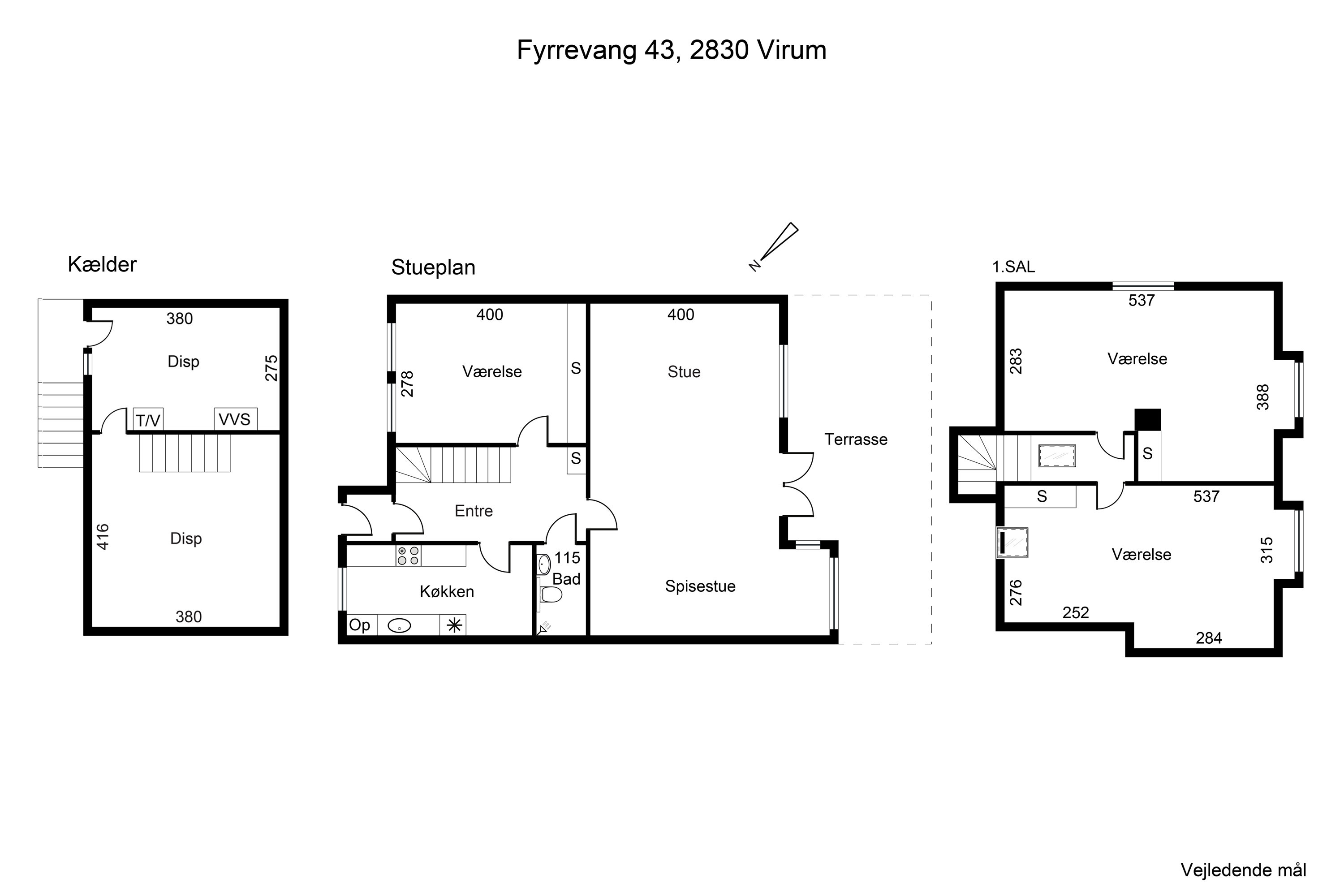 Plantegninger billede af Fyrrevang 43, 2830 Virum