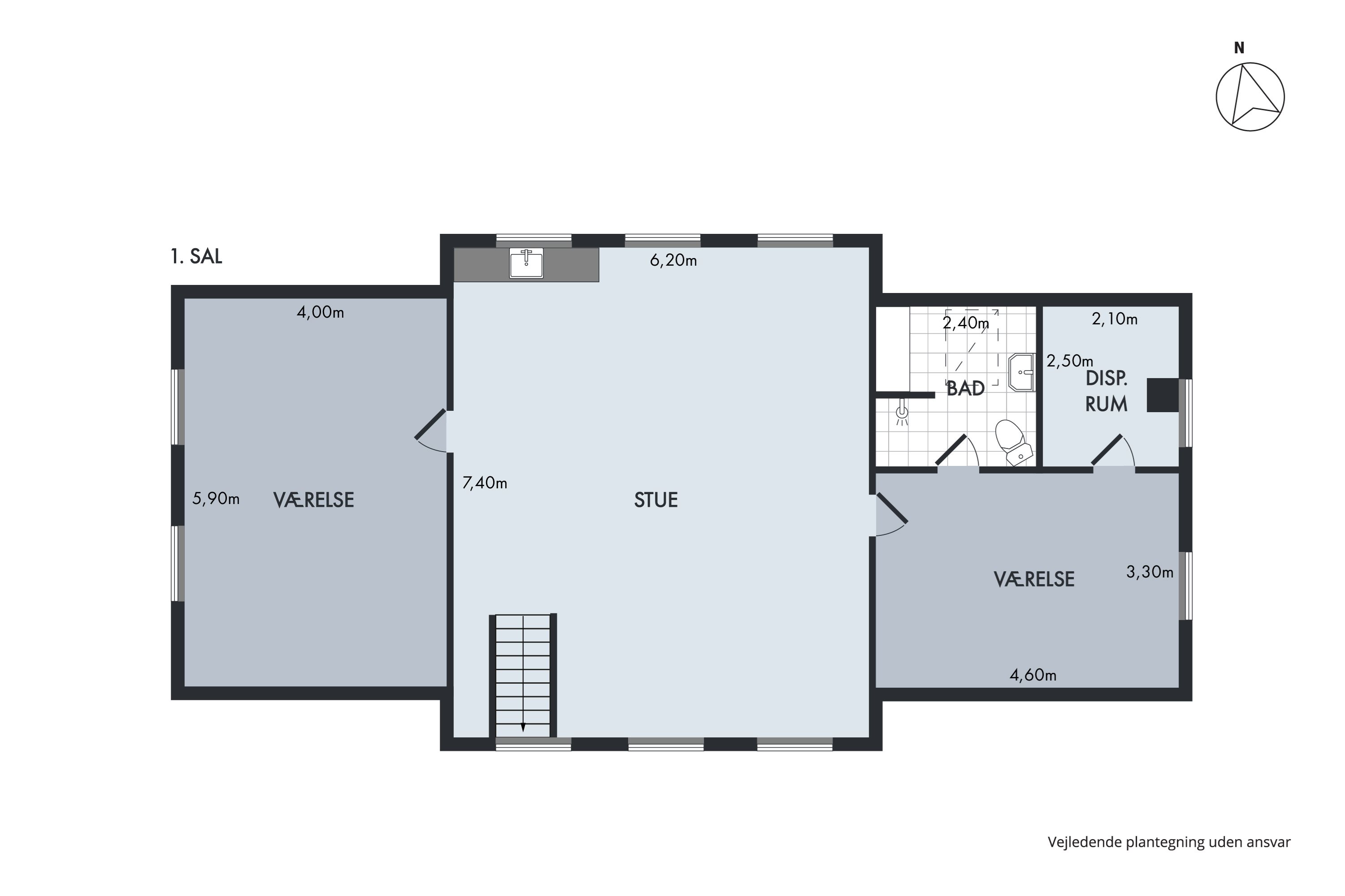 Plantegninger billede af Kromarksvej 6, Byrum By, 9940 Læsø