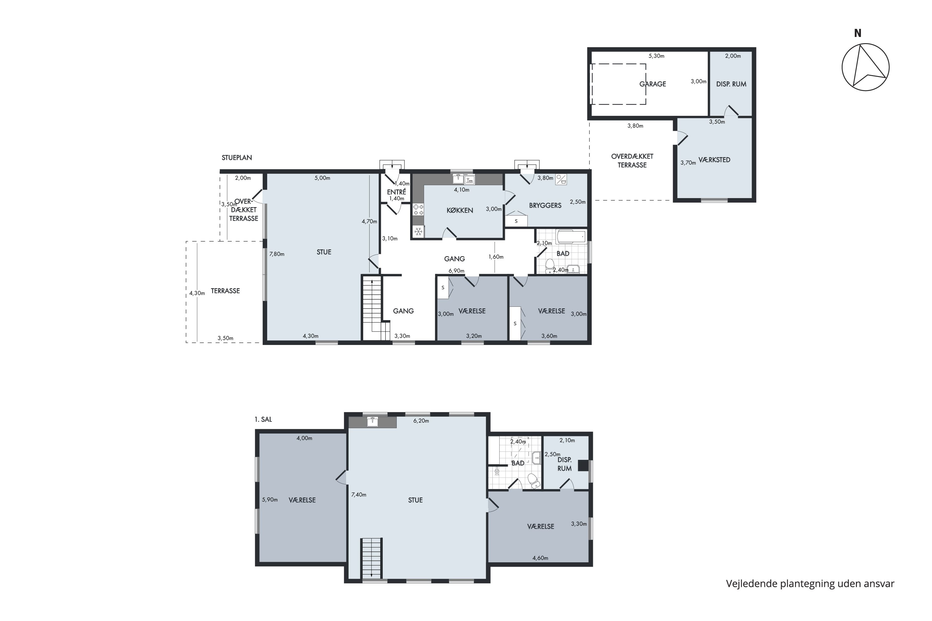 Plantegninger billede af Kromarksvej 6, Byrum By, 9940 Læsø