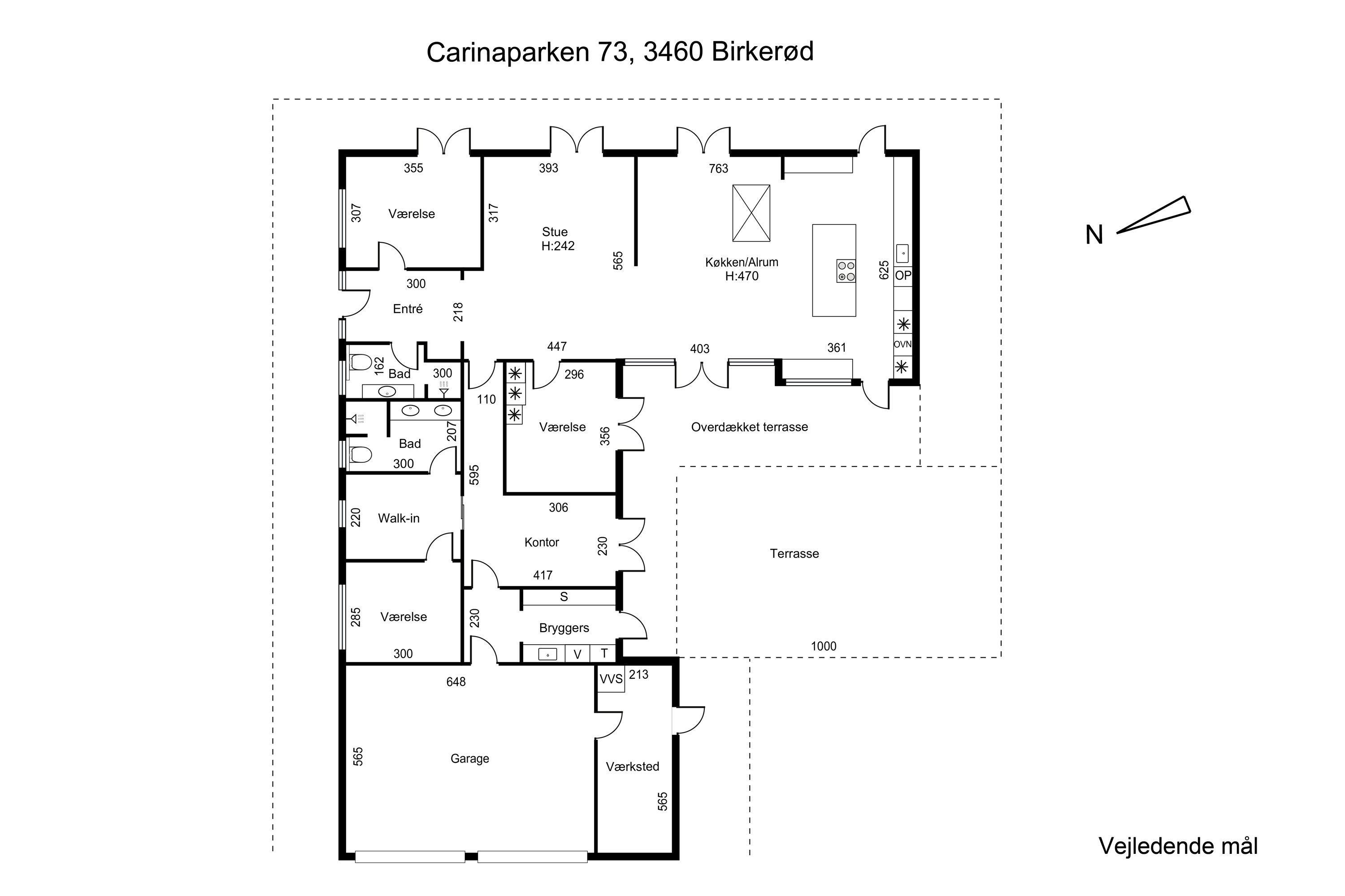 Plantegninger billede af Carinaparken 73, 3460 Birkerød