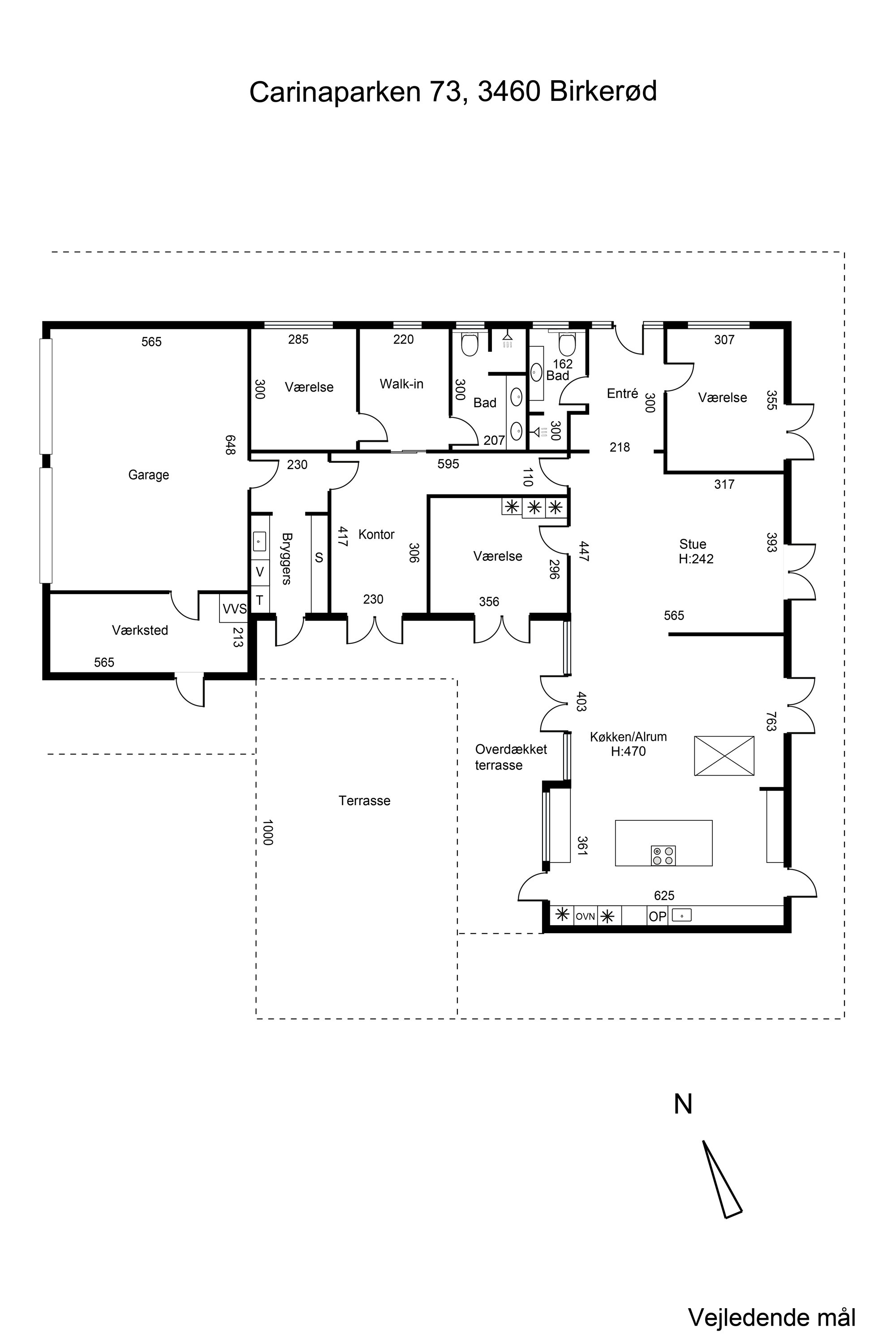 Plantegninger billede af Carinaparken 73, 3460 Birkerød