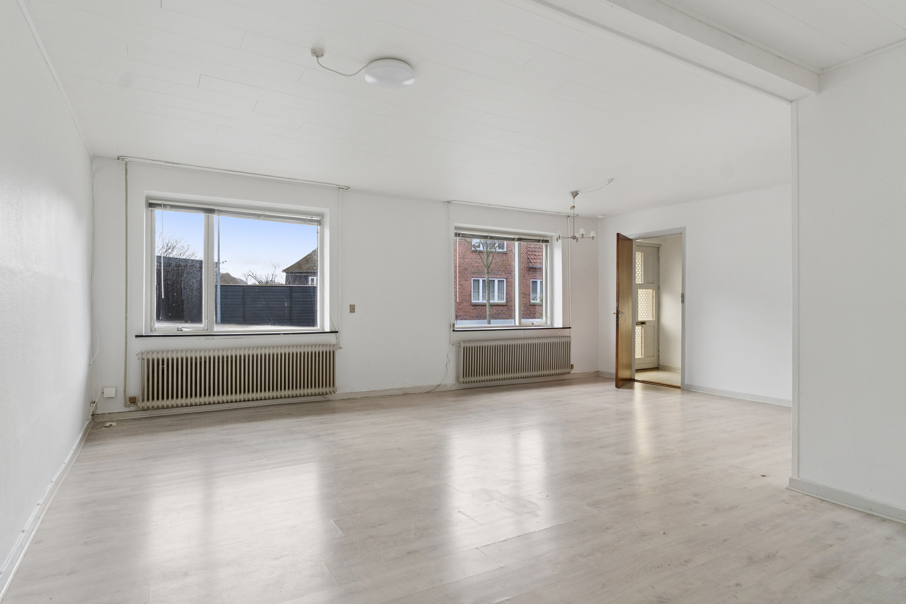 Fremhævet stue billede i fuldskærmstilstand. Billede af Vestergade 16, 6040 Egtved