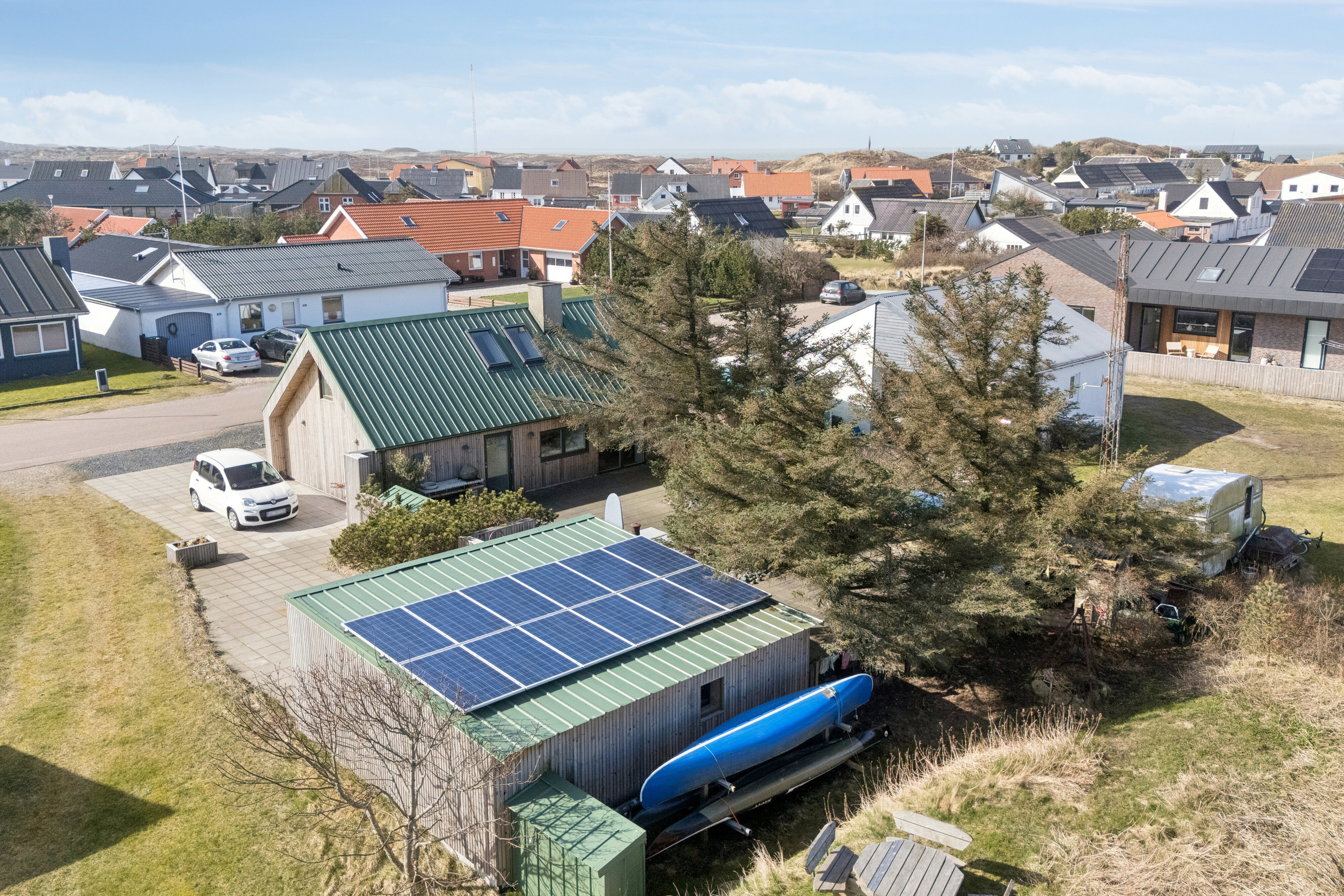 Fremhævet luftfoto billede i fuldskærmstilstand. Billede af Fiskervej 21, Vorupør, 7700 Thisted