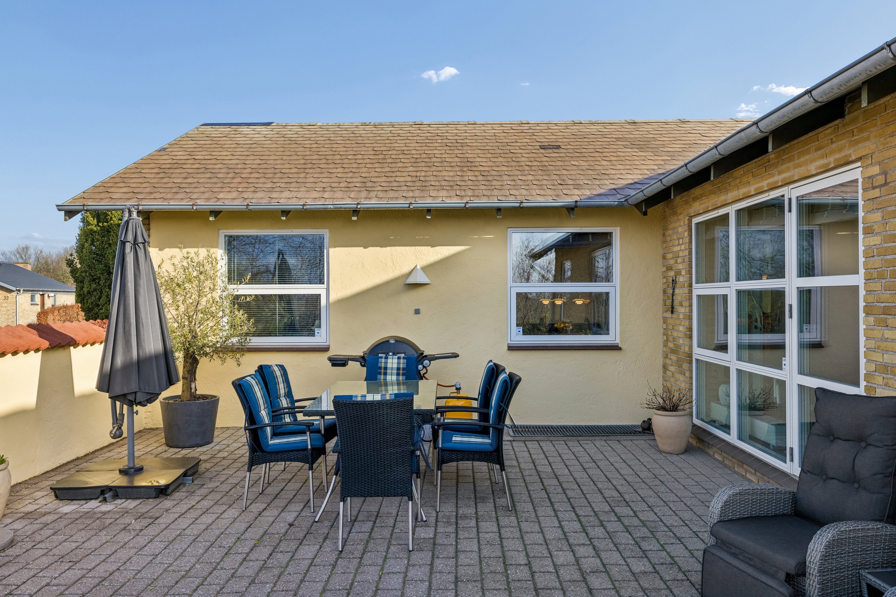 Fremhævet terrasse billede i fuldskærmstilstand. Billede af Søgårdsvej 21, Næsby, 5270 Odense N