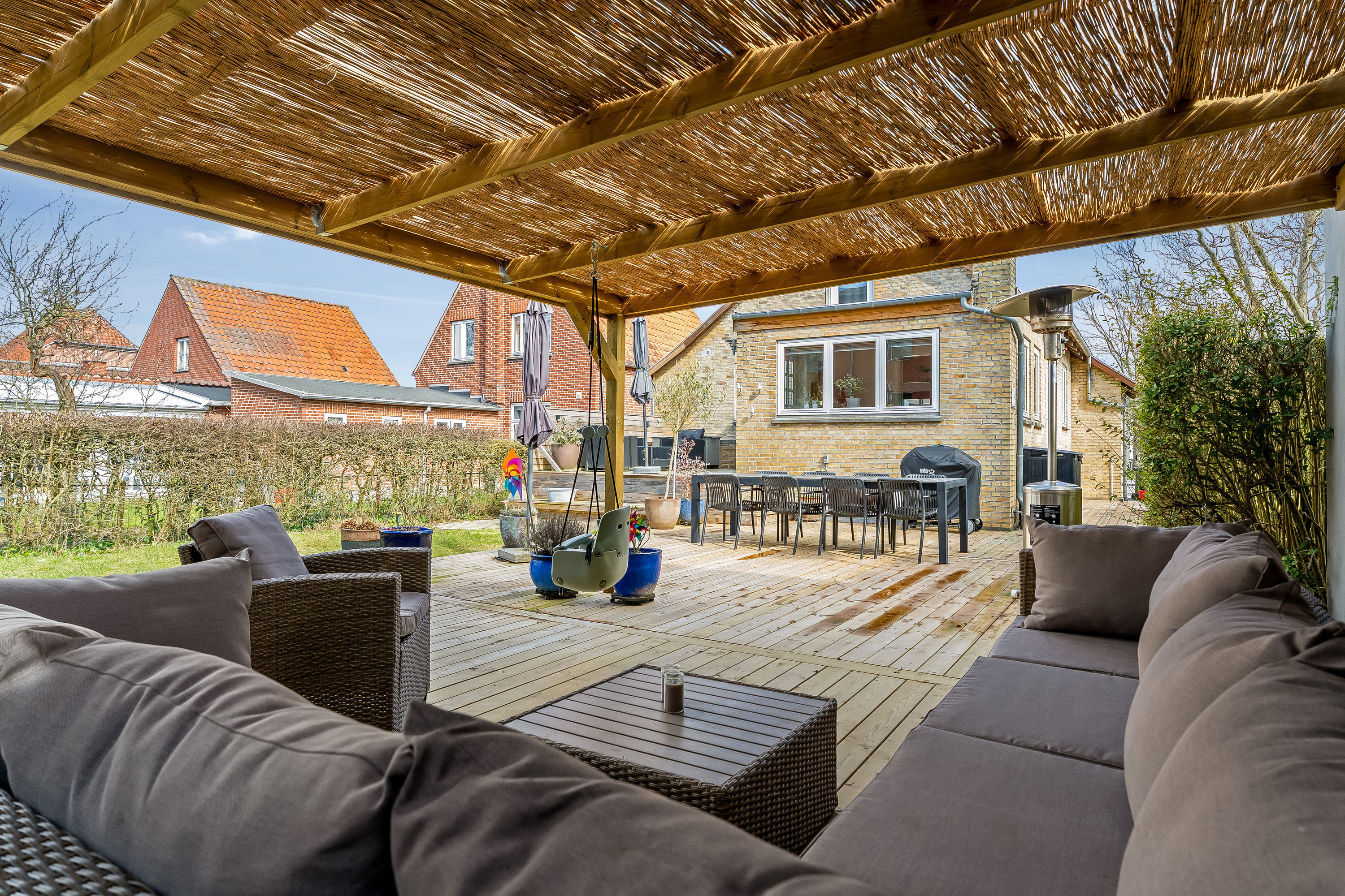 Fremhævet overdækket terrasse billede i fuldskærmstilstand. Billede af Østre Allé 12, 4900 Nakskov