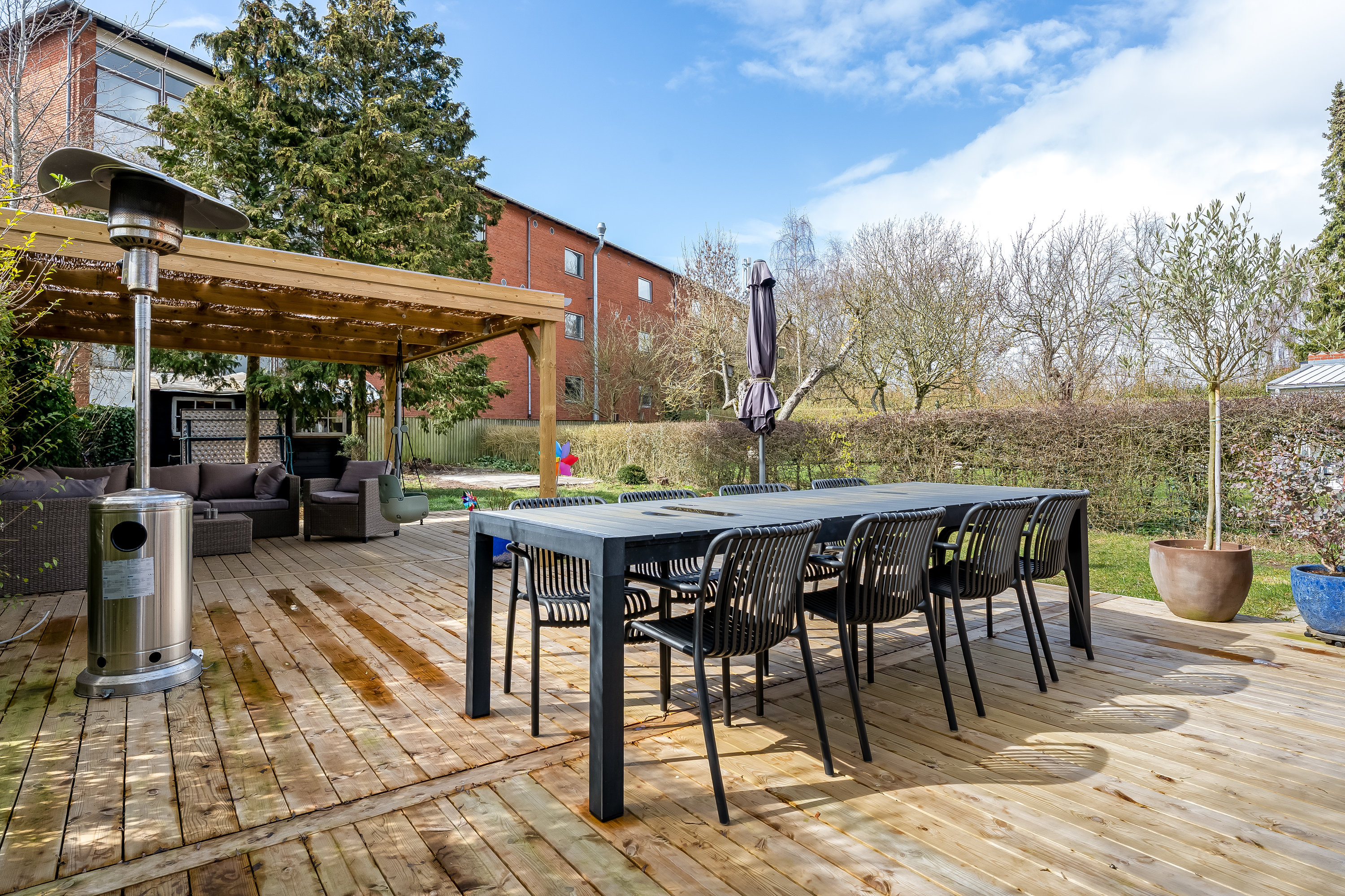 Fremhævet terrasse billede i fuldskærmstilstand. Billede af Østre Allé 12, 4900 Nakskov