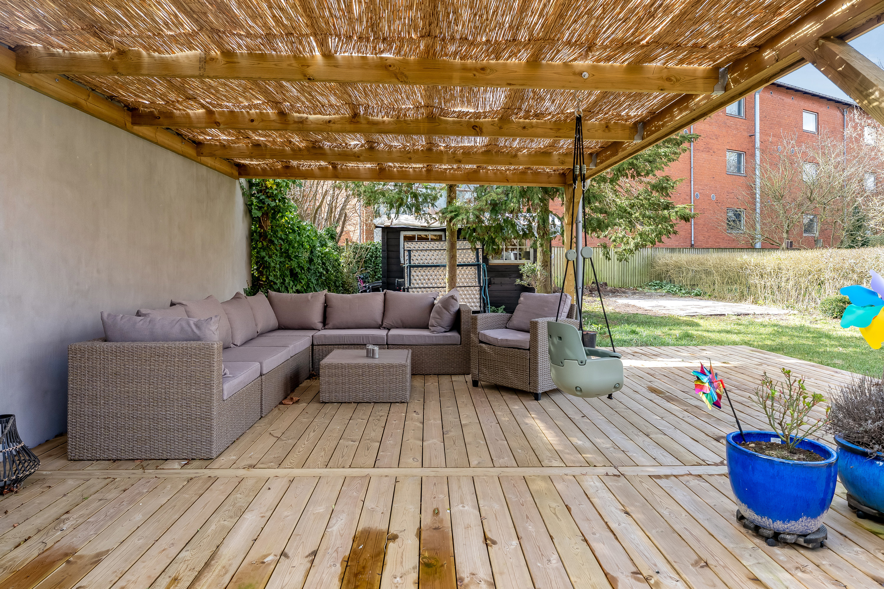 Fremhævet terrasse billede i fuldskærmstilstand. Billede af Østre Allé 12, 4900 Nakskov