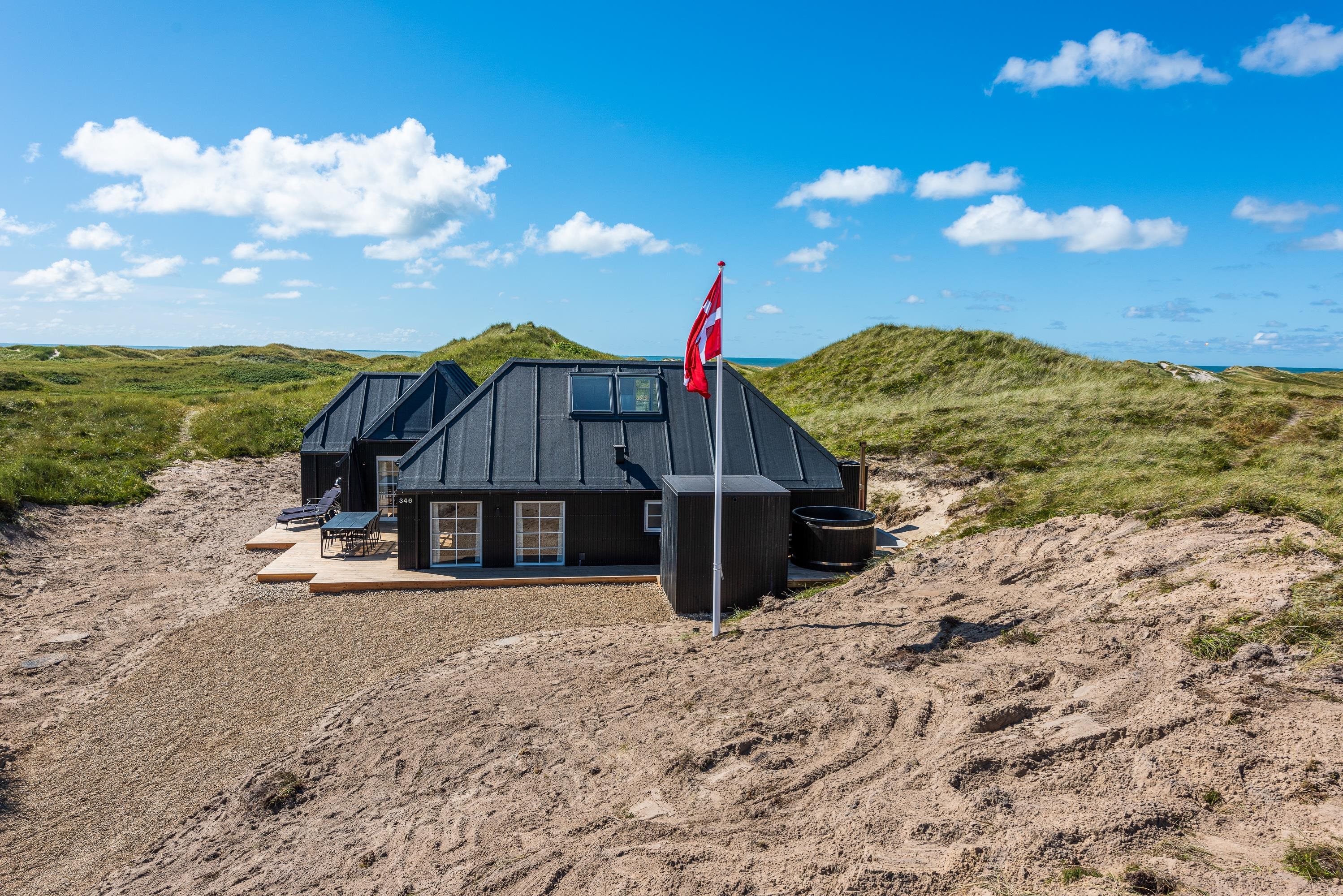 Fremhævet facade billede i fuldskærmstilstand. Billede af Nordsøvej 346, Søndervig, 6950 Ringkøbing