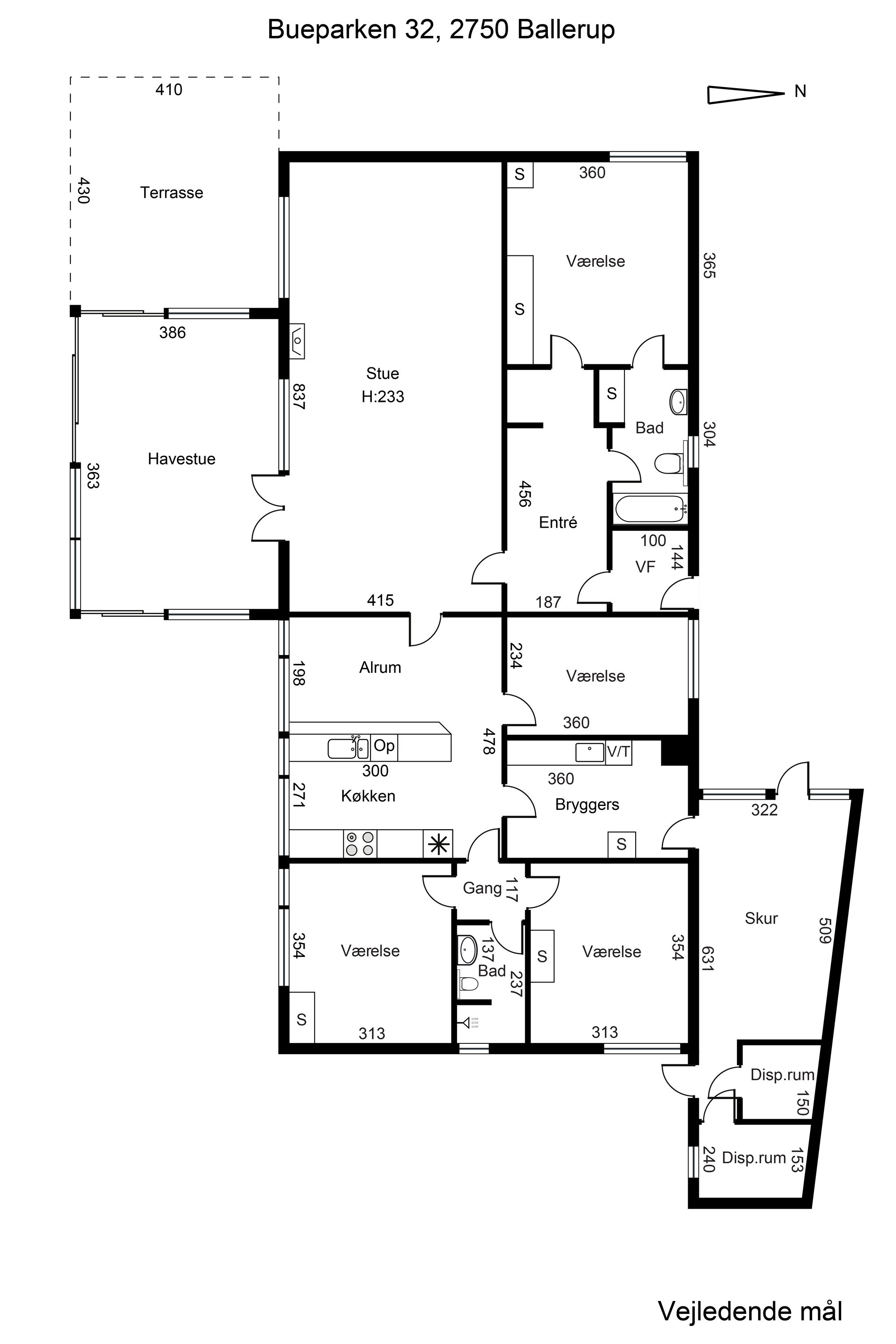 Plantegninger billede af Bueparken 32, 2750 Ballerup