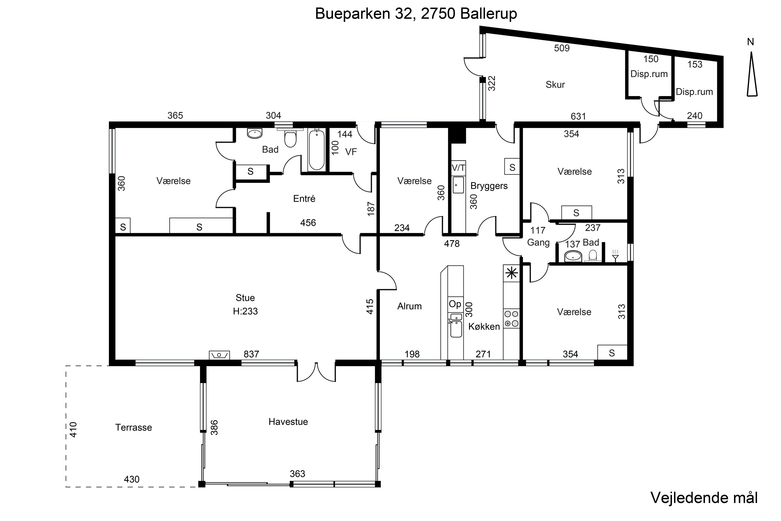Plantegninger billede af Bueparken 32, 2750 Ballerup