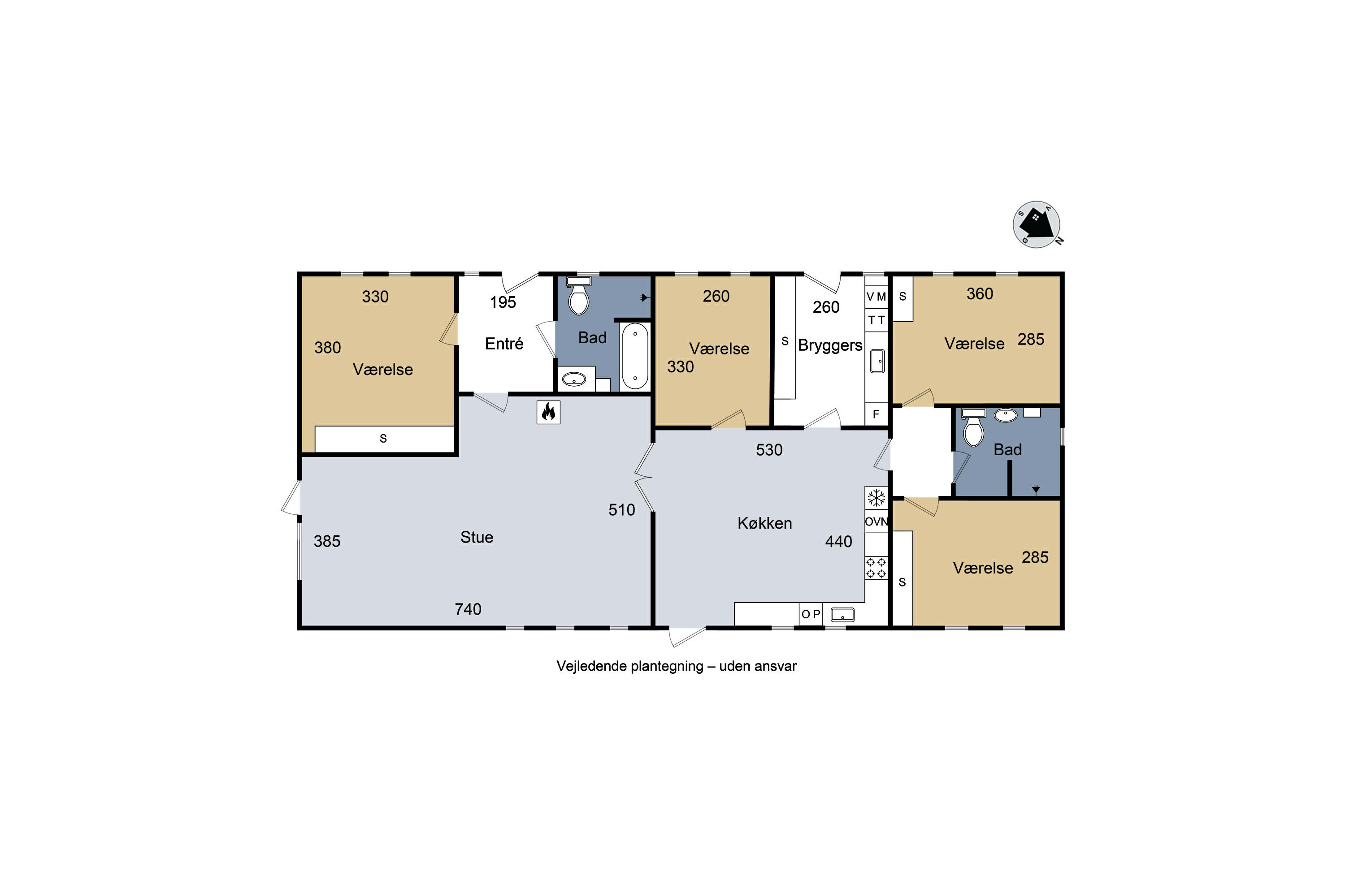 Plantegninger billede af Sikavej 54, 4050 Skibby