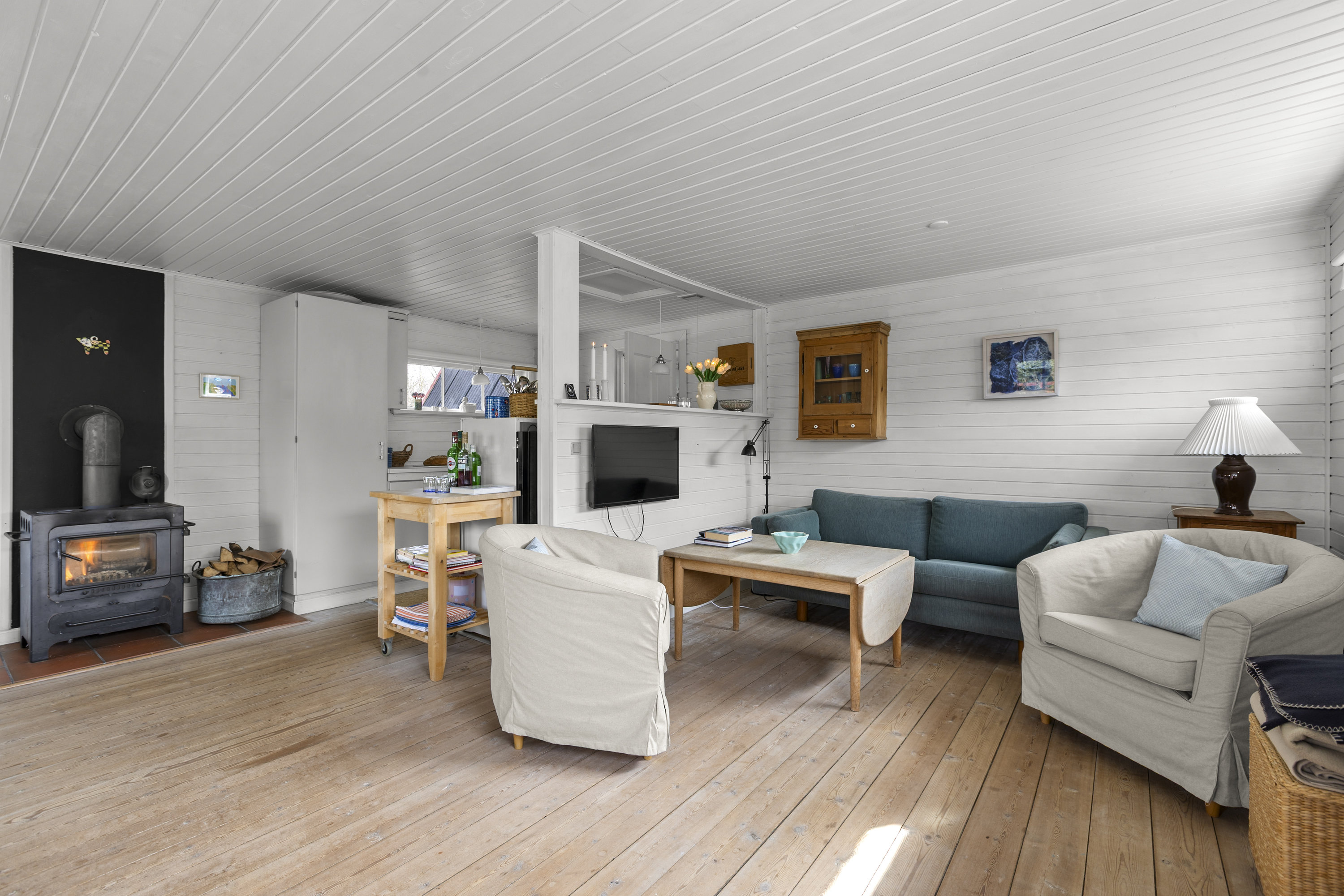 Fremhævet stue billede i fuldskærmstilstand. Billede af Lærkevej 13, Kobæk, 4230 Skælskør