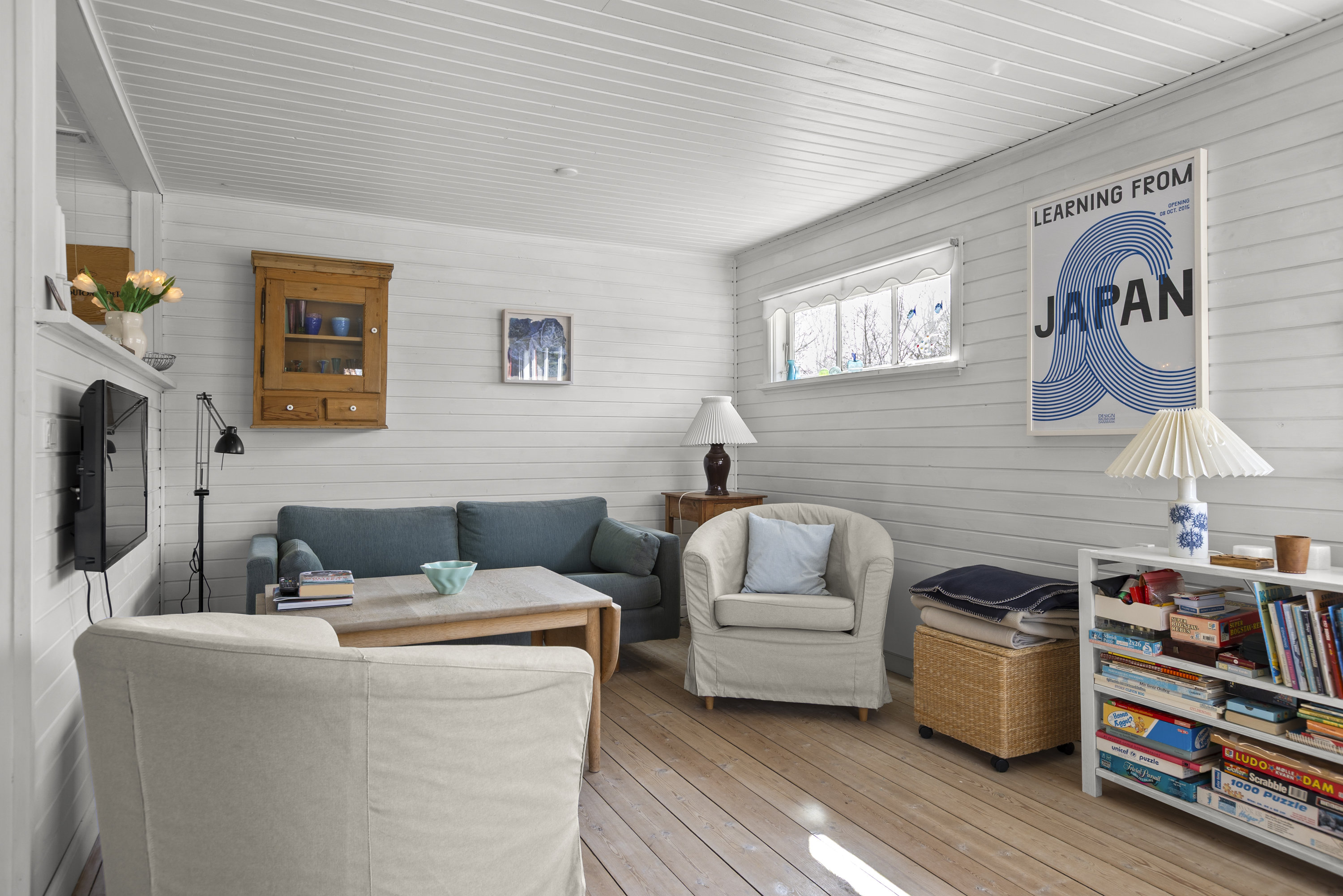 Fremhævet stue billede i fuldskærmstilstand. Billede af Lærkevej 13, Kobæk, 4230 Skælskør