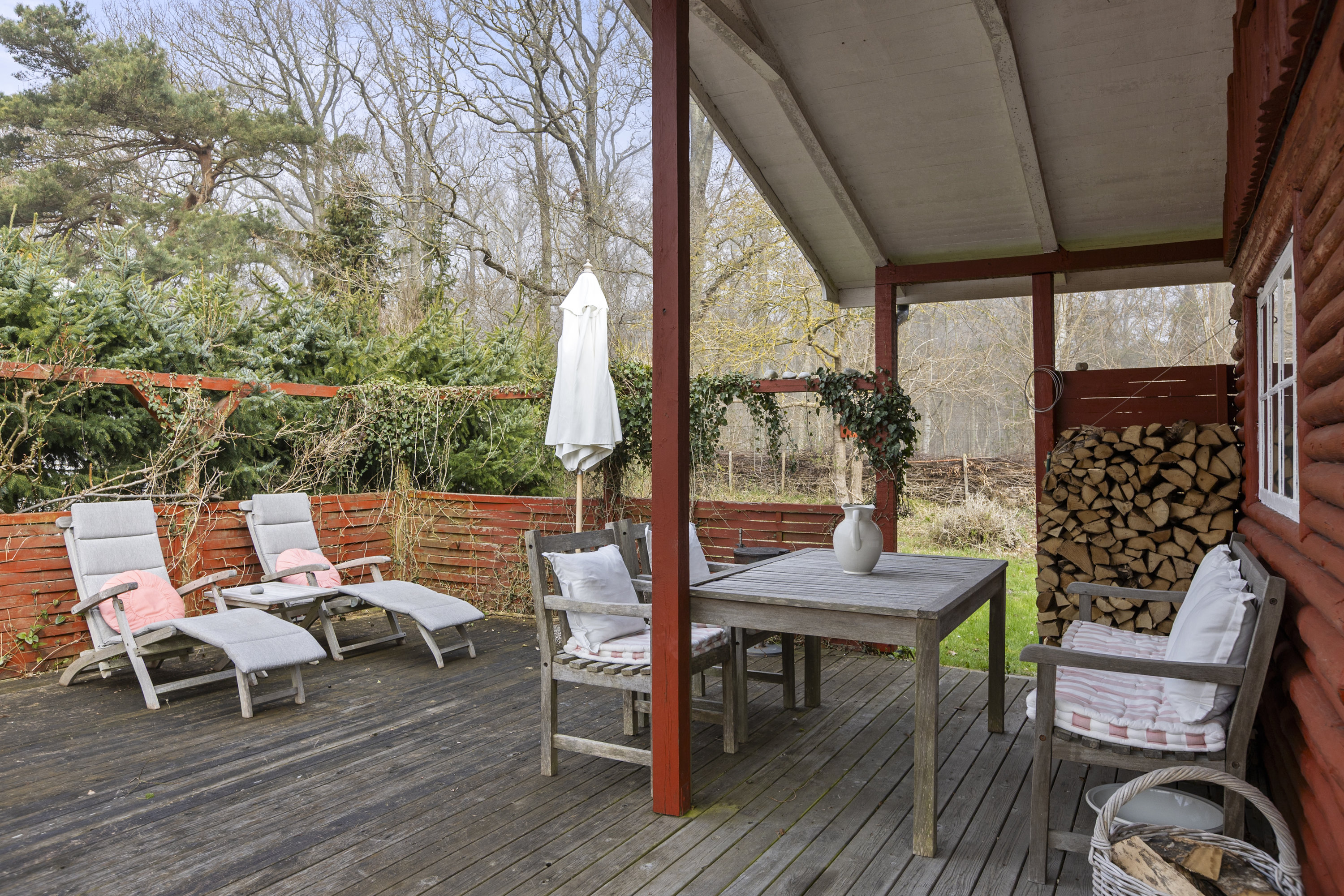 Fremhævet terrasse billede i fuldskærmstilstand. Billede af Lærkevej 13, Kobæk, 4230 Skælskør