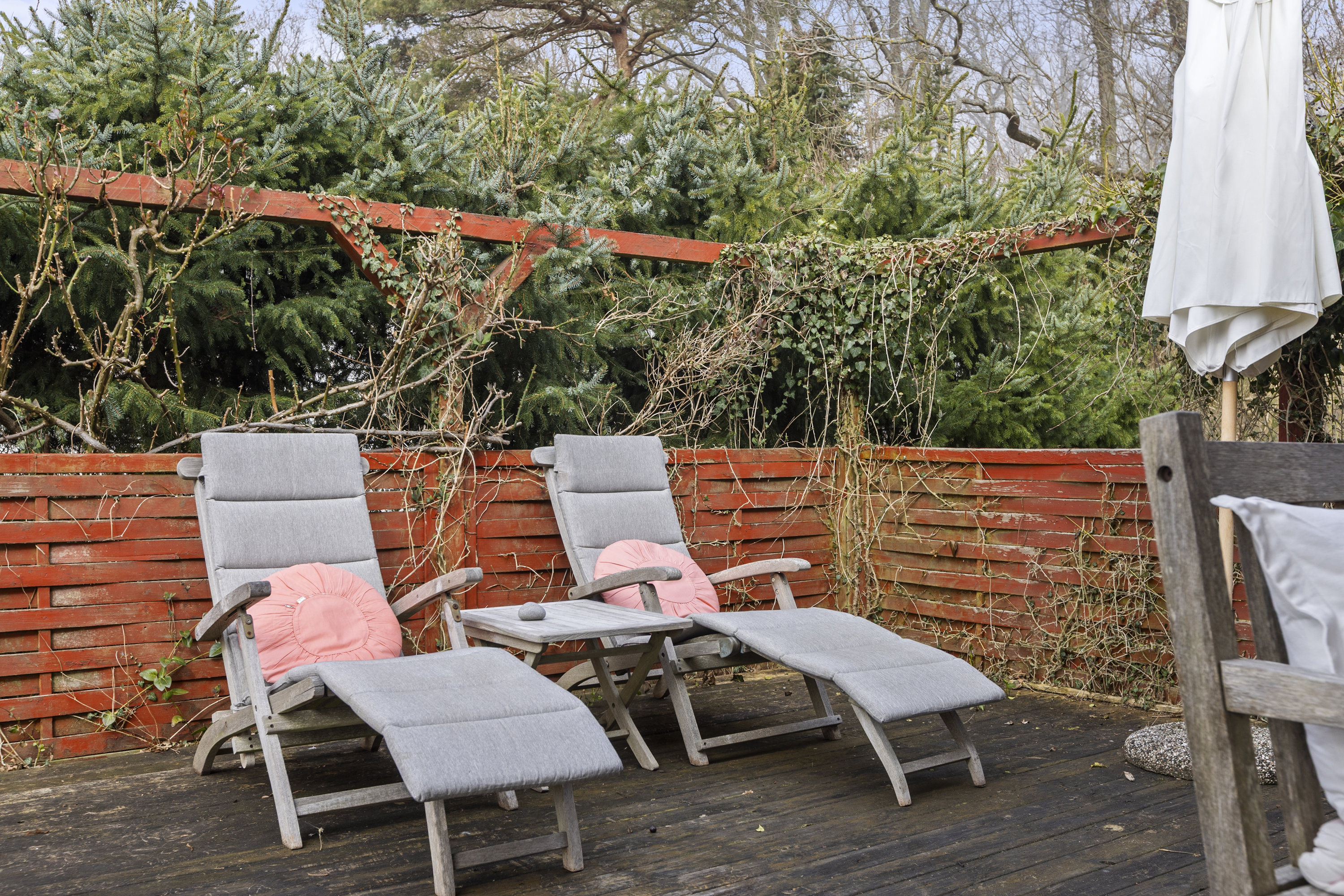 Fremhævet terrasse billede i fuldskærmstilstand. Billede af Lærkevej 13, Kobæk, 4230 Skælskør