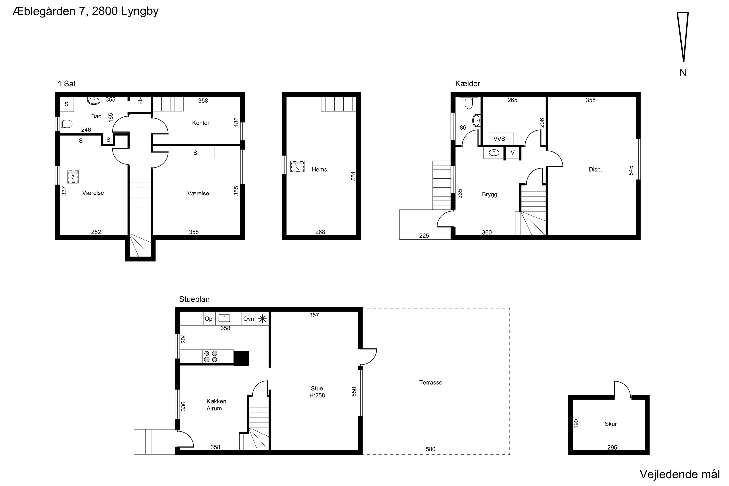 Plantegninger billede af Æblegården 7, 2800 Kongens Lyngby