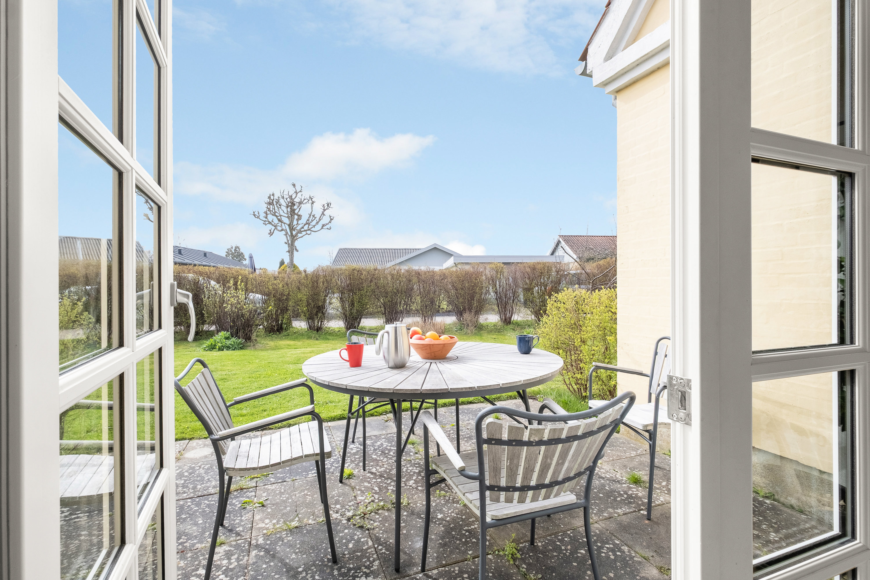 Fremhævet terrasse billede i fuldskærmstilstand. Billede af Sensommervej 133, 8530 Hjortshøj