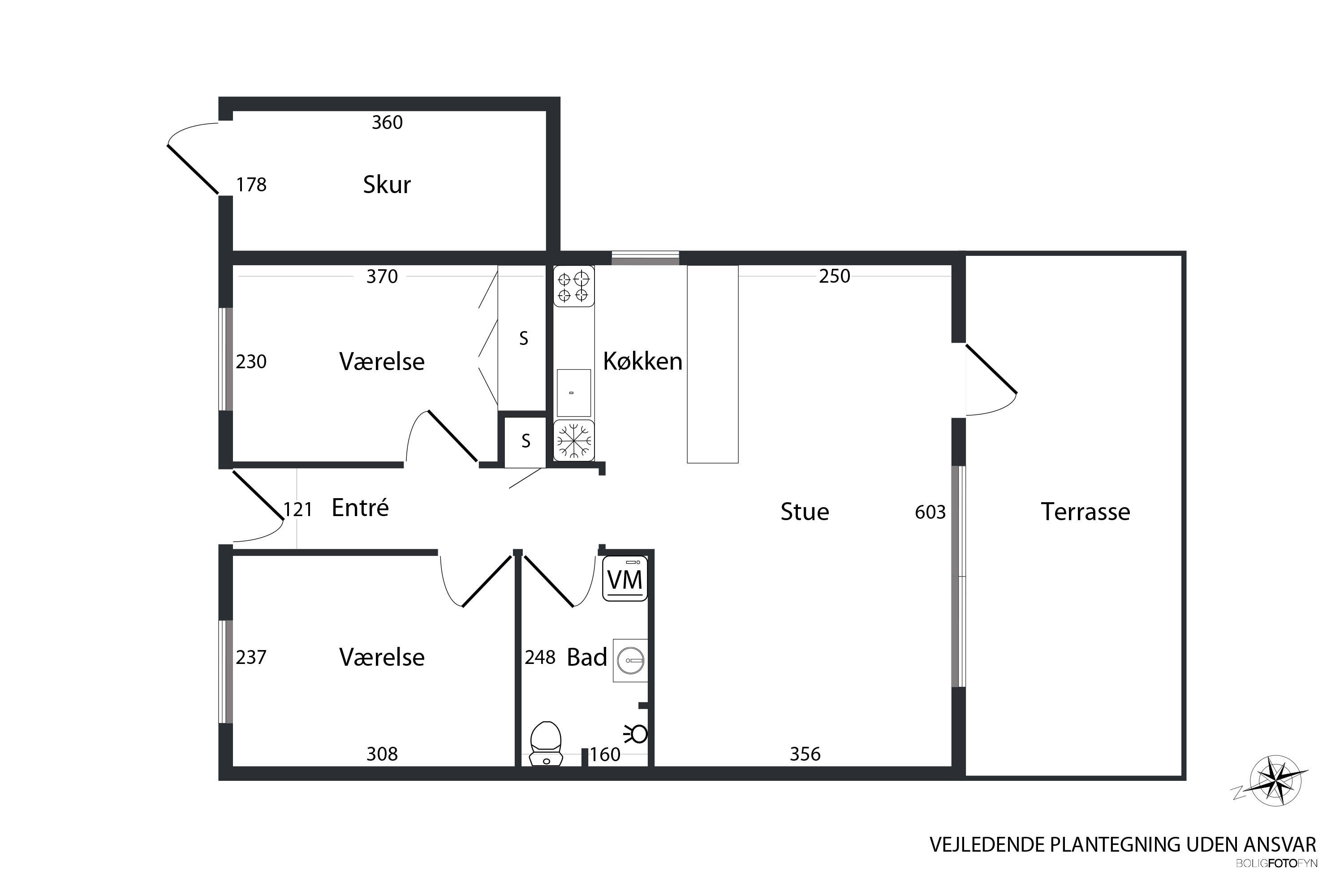 Plantegninger billede af Bellisvænget 2, Rosilde, 5800 Nyborg