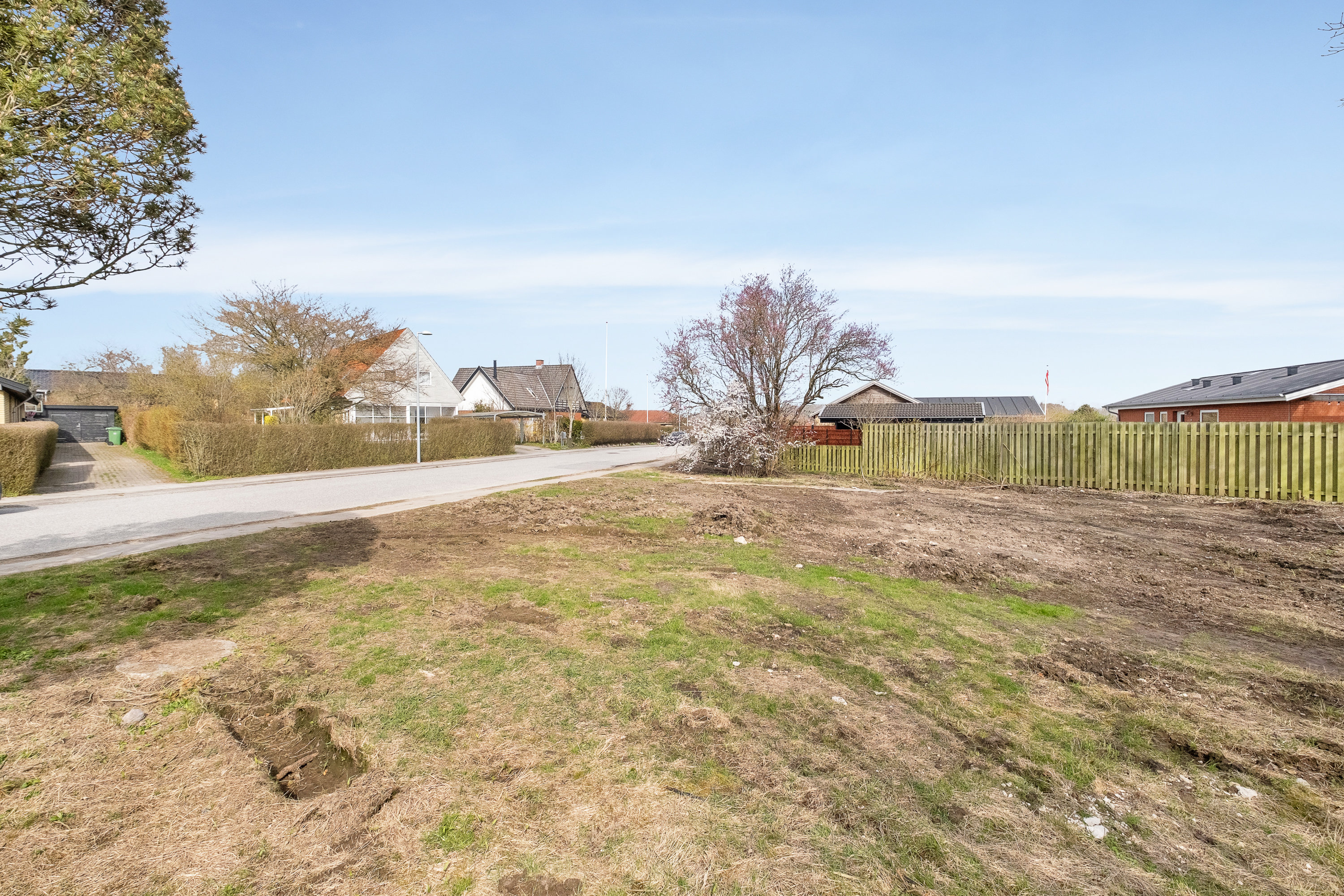 Fremhævet byggegrund billede i fuldskærmstilstand. Billede af Hundkærvej 25, 8530 Hjortshøj
