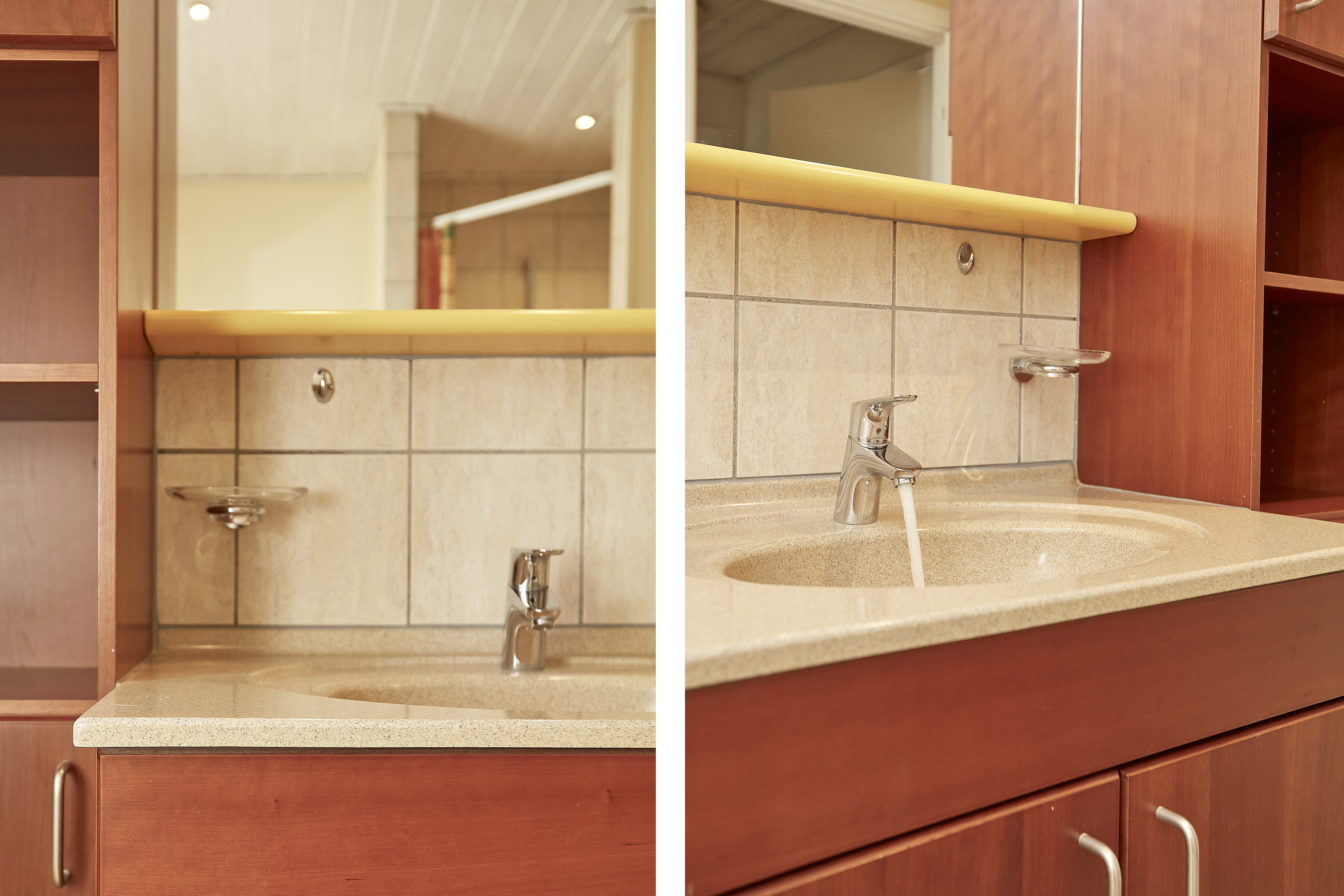 Fremhævet detaljer - badeværelse billede i fuldskærmstilstand. Billede af Tonrå 46, 8751 Gedved