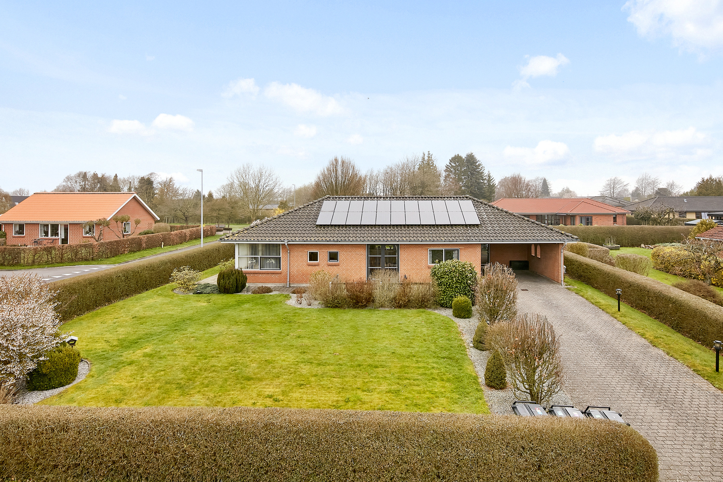 Villa: Facade på Tonrå 46, 8751 Gedved