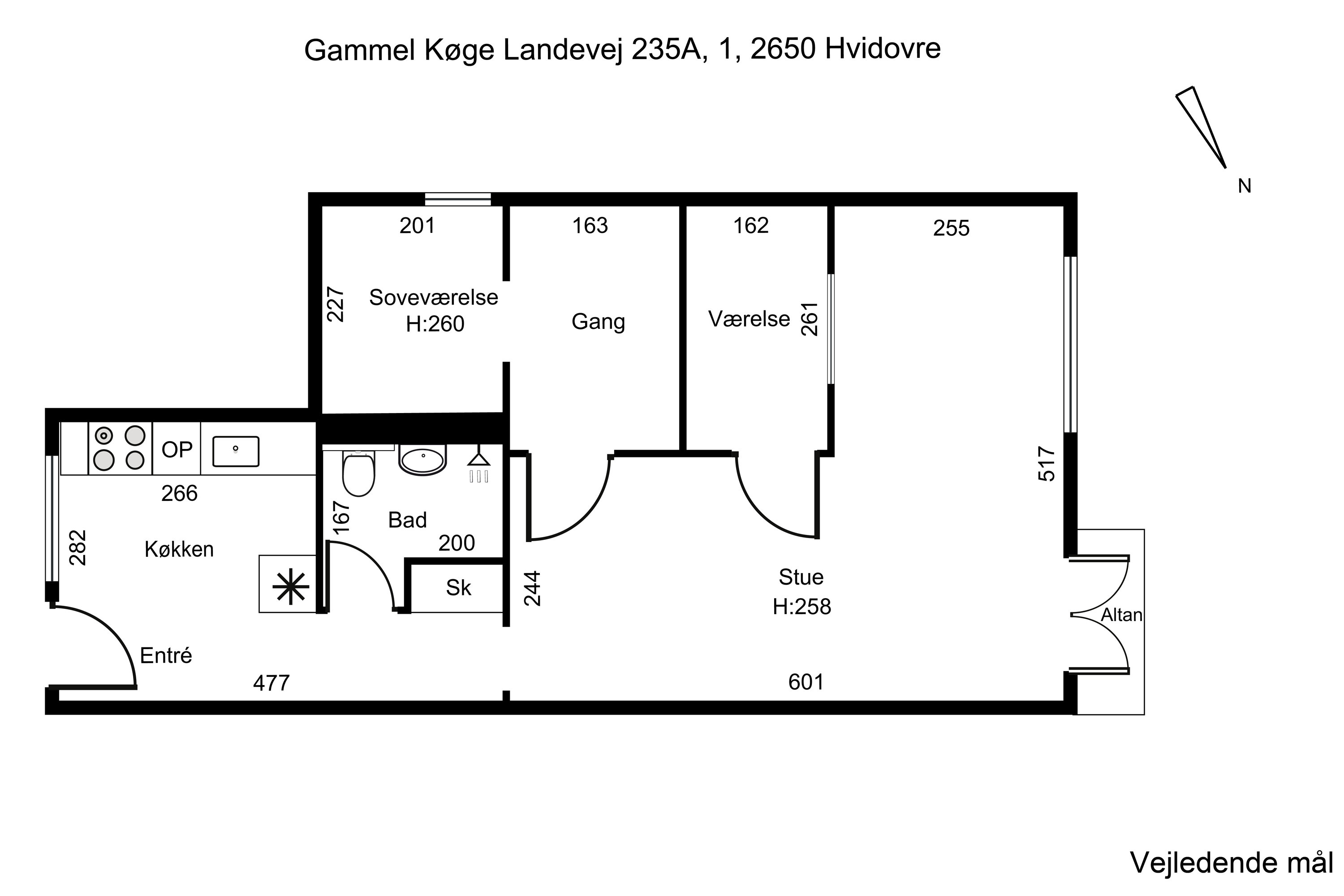 Plantegninger billede af Gammel Køge Landevej 235A, 1., 2650 Hvidovre