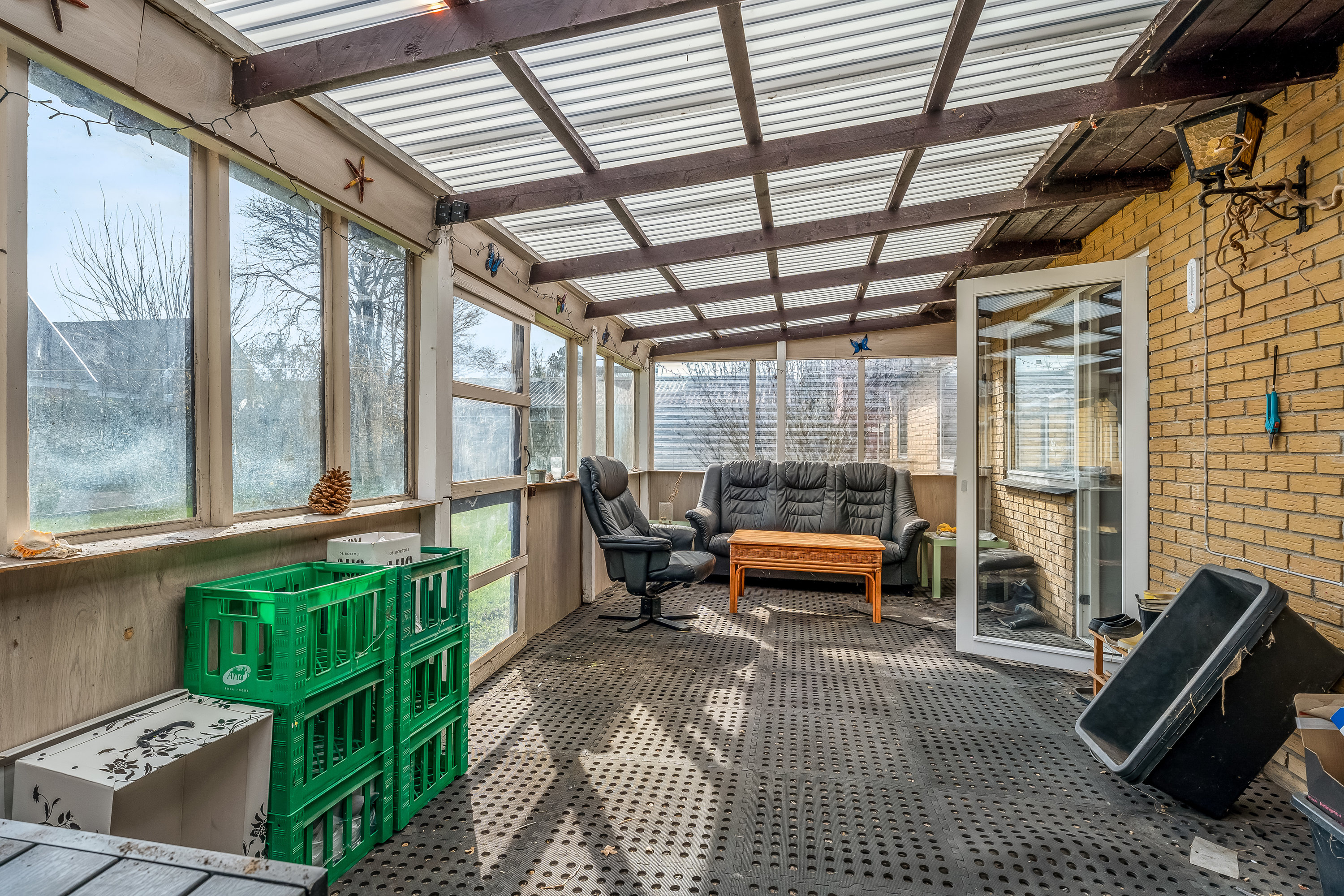 Fremhævet overdækket terrasse billede i fuldskærmstilstand. Billede af Skolebanken 7, 4874 Gedser