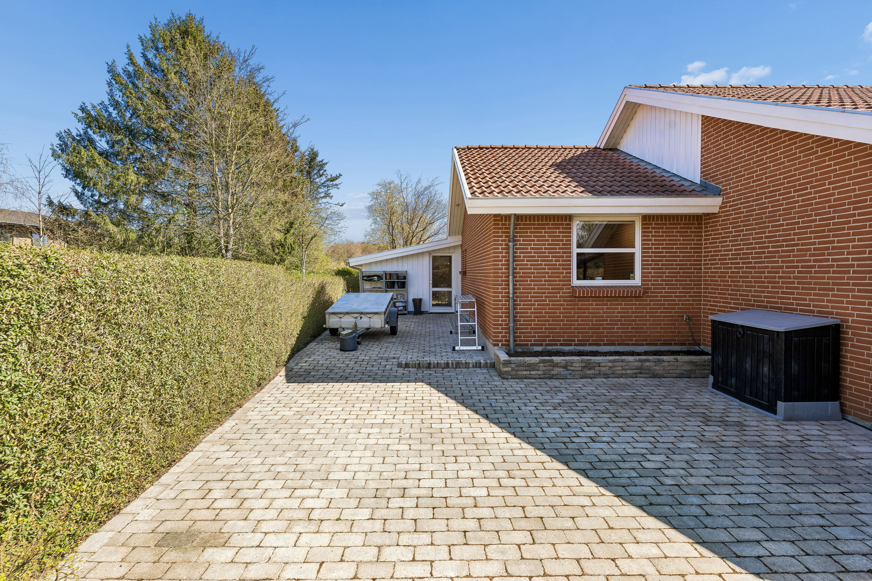 Fremhævet terrasse billede i fuldskærmstilstand. Billede af Lilleskoven 28, 8722 Hedensted