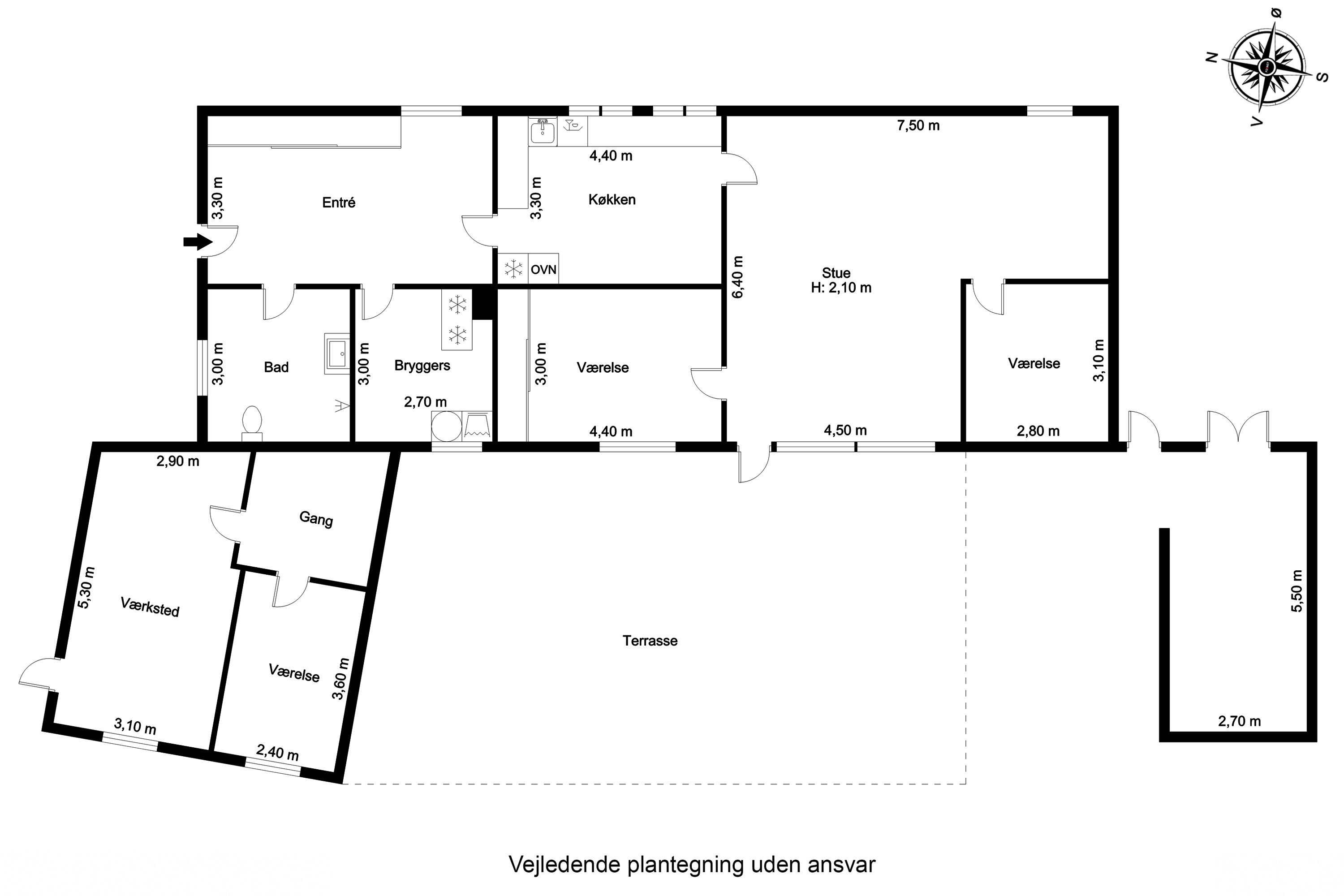 Plantegninger billede af Tøjsmosevej 26, 5883 Oure