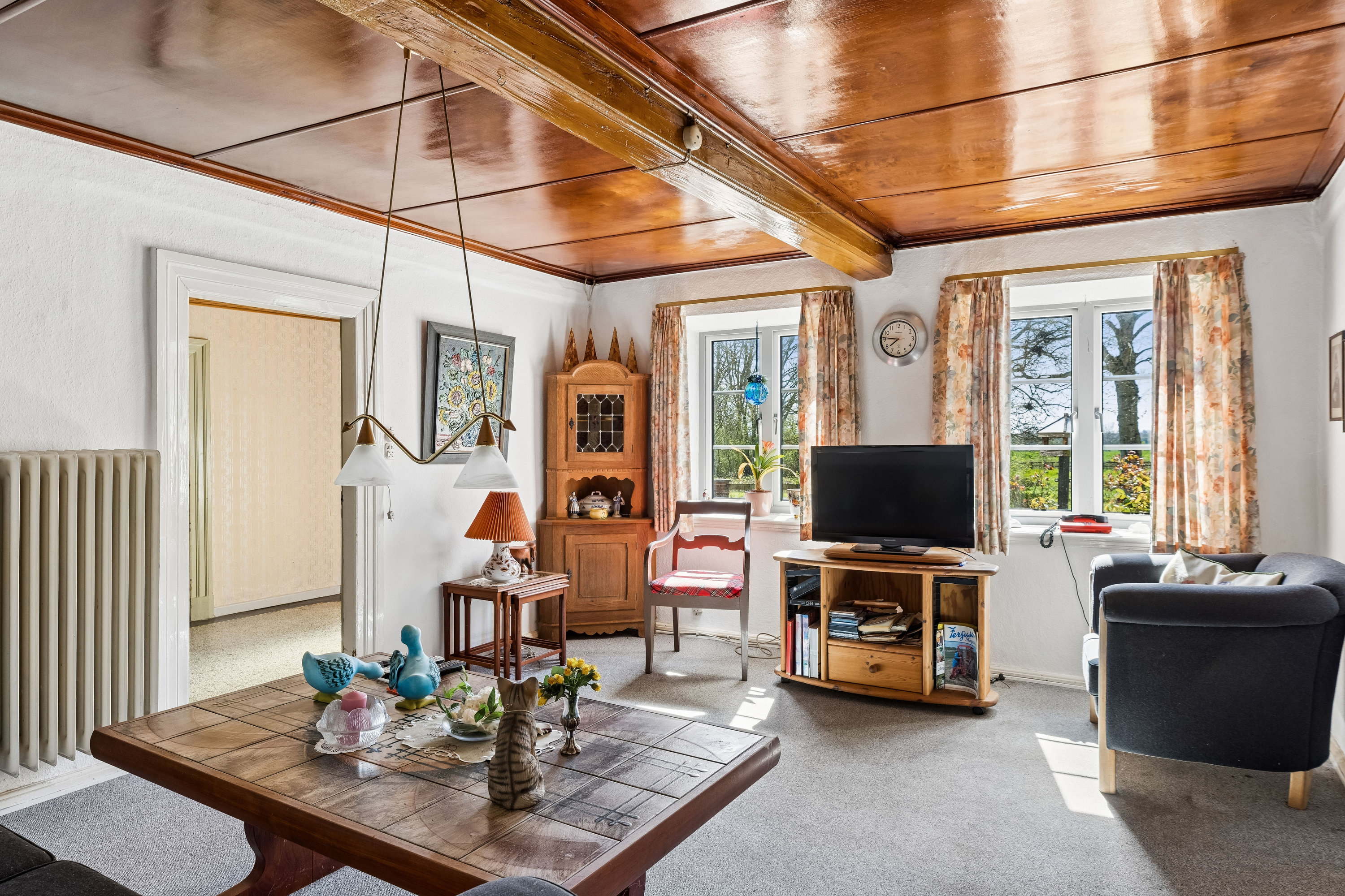 Fremhævet stue billede i fuldskærmstilstand. Billede af Engmosen 6, Lysabild, 6470 Sydals