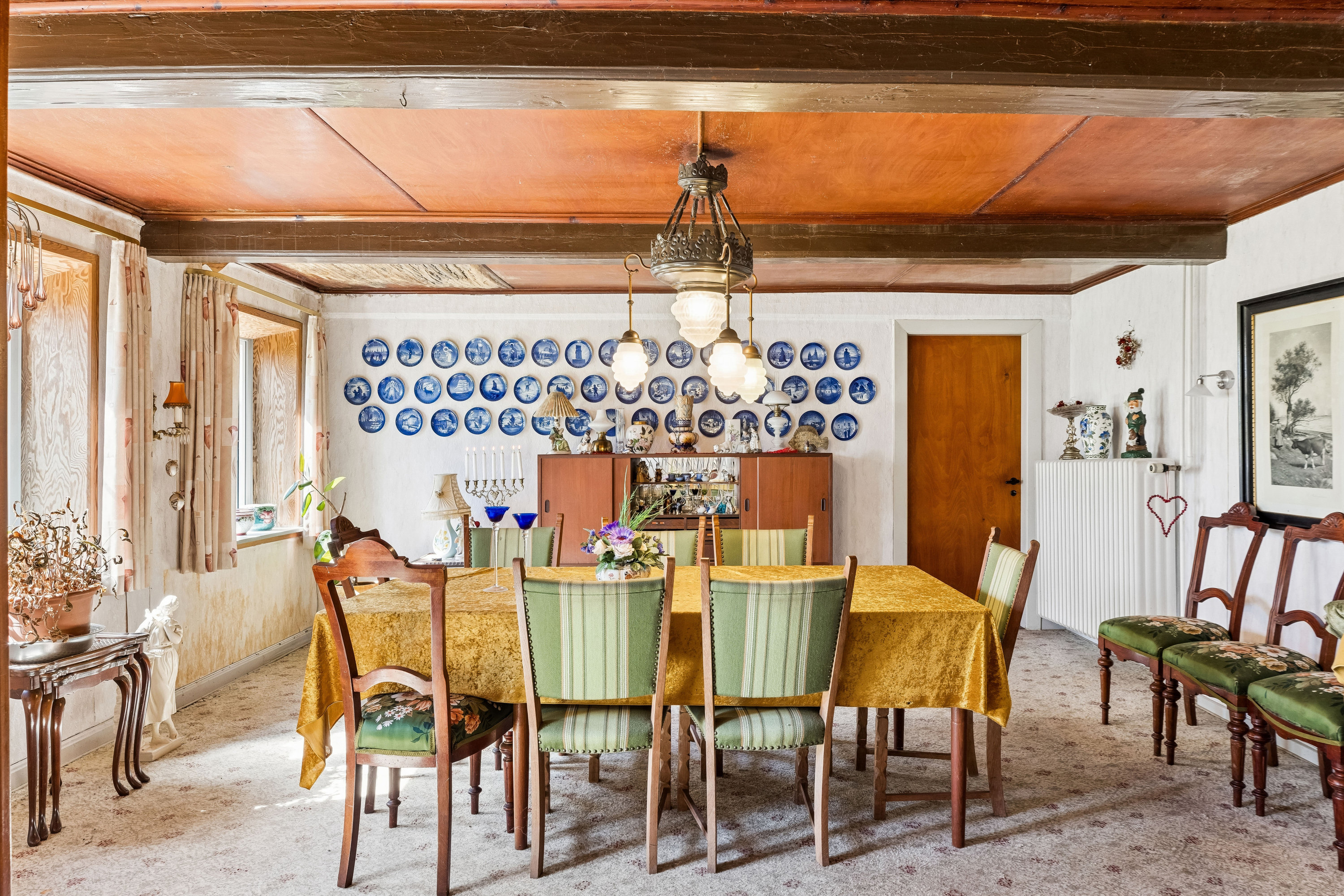 Fremhævet spisestue billede i fuldskærmstilstand. Billede af Engmosen 6, Lysabild, 6470 Sydals