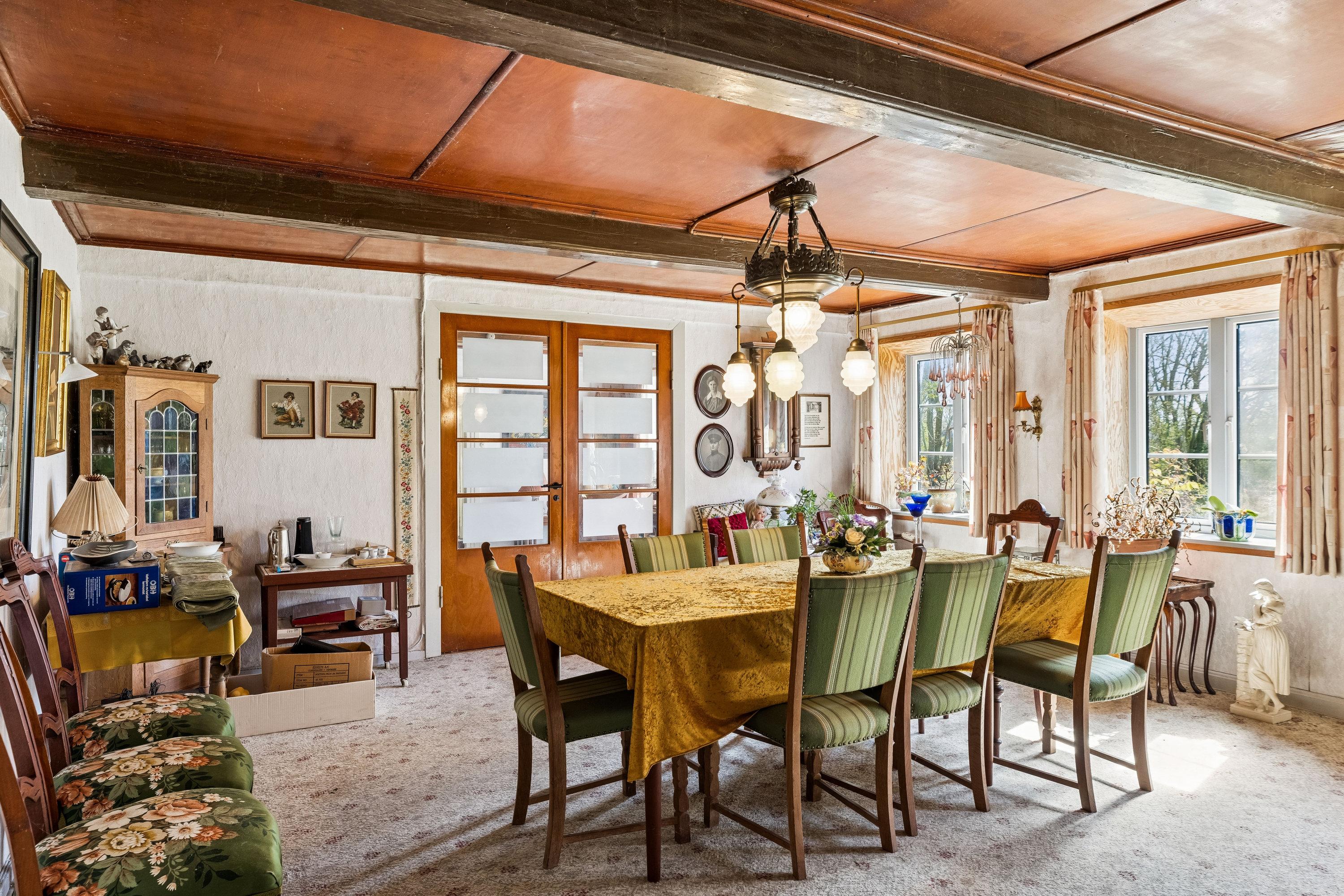 Fremhævet spisestue billede i fuldskærmstilstand. Billede af Engmosen 6, Lysabild, 6470 Sydals