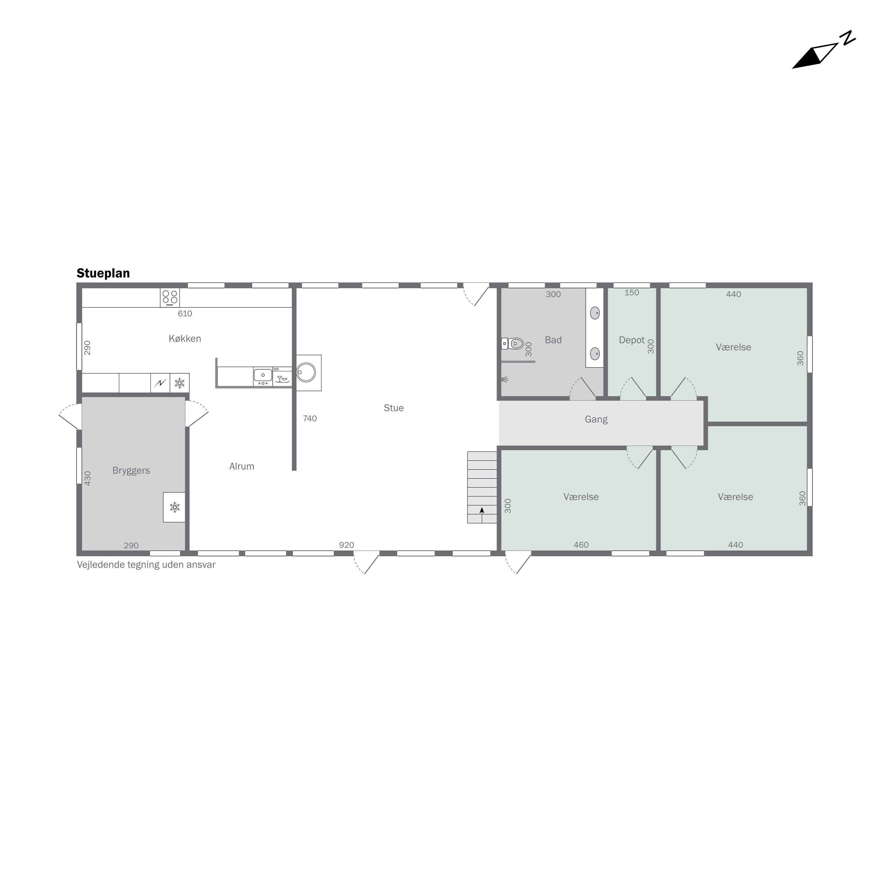 Plantegninger billede af Bjerrebyvej 27A, Tåsinge, 5700 Svendborg