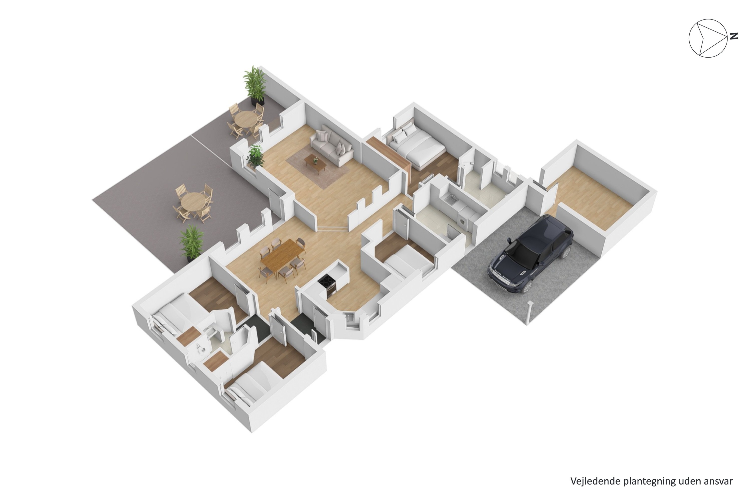 Plantegninger billede af Lilleskoven 28, 8722 Hedensted