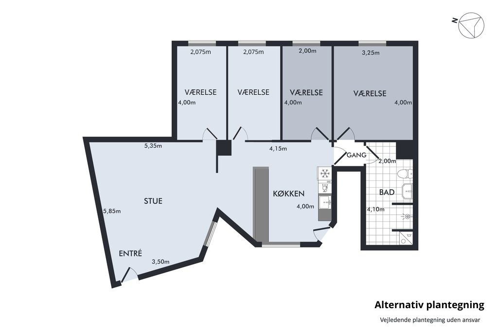 Plantegninger billede af Skindergade 27, 3. th., 1159 København K