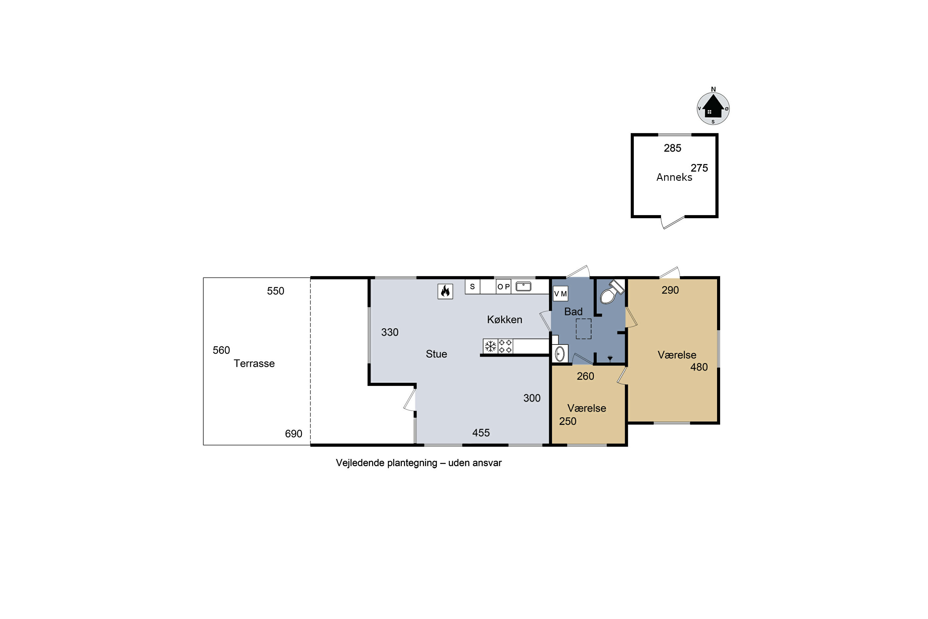 Plantegninger billede af Lærkevej 13, Kobæk, 4230 Skælskør
