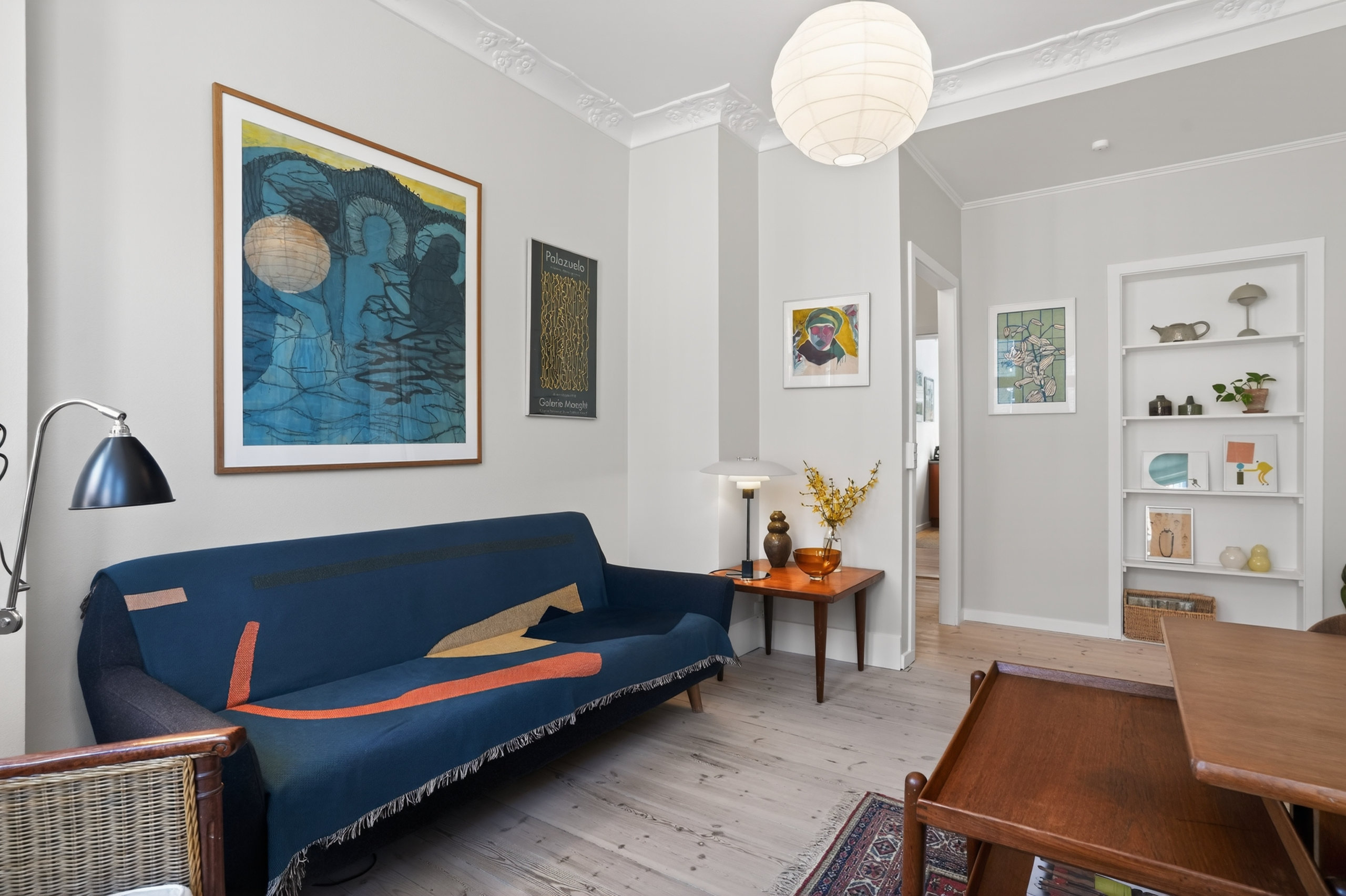 Fremhævet stue billede i fuldskærmstilstand. Billede af Trekronergade 2, 3. th., 2500 Valby