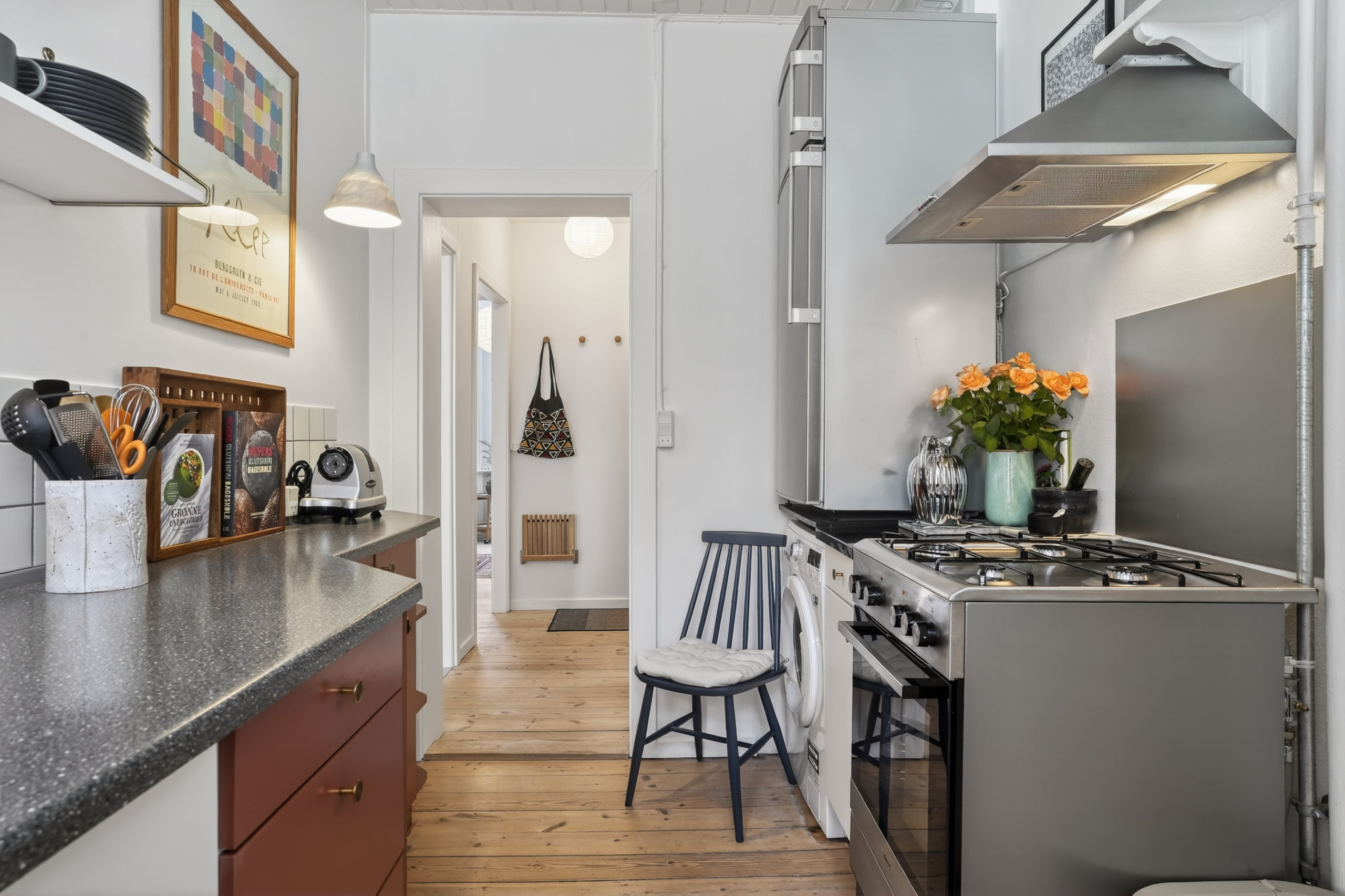 Fremhævet køkken billede i fuldskærmstilstand. Billede af Trekronergade 2, 3. th., 2500 Valby