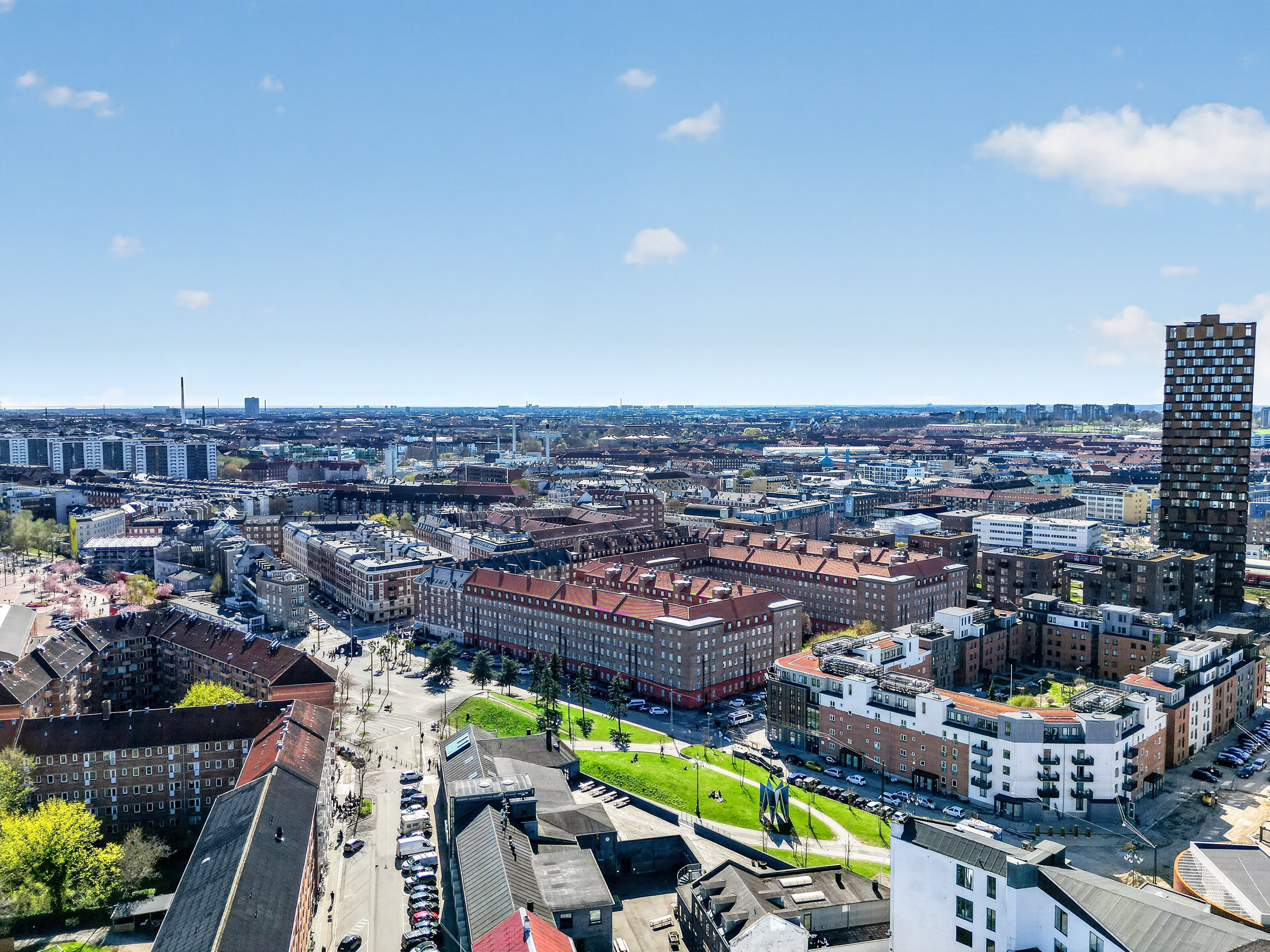 Fremhævet luftfoto billede i fuldskærmstilstand. Billede af Heimdalsgade 42, 2. 19., 2200 København N