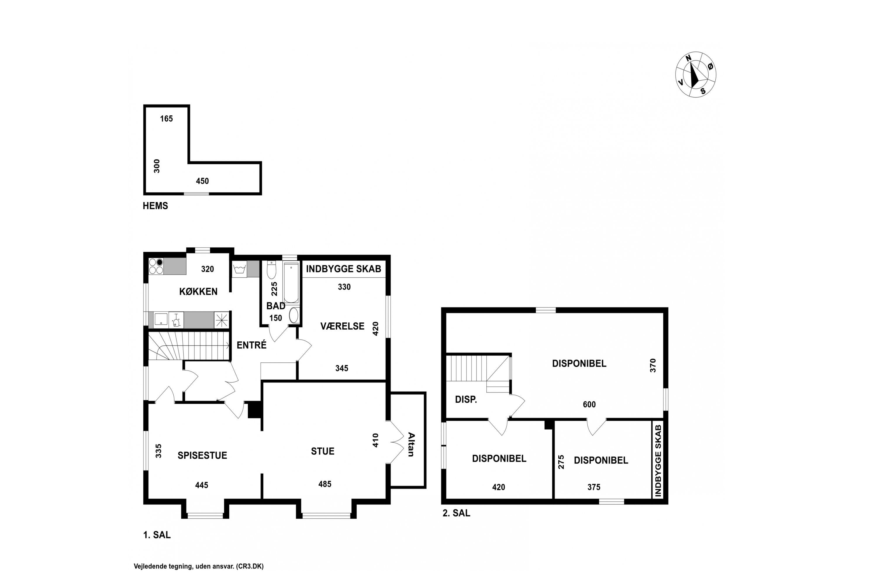 Plantegninger billede af Christian IVs Vej 2, 1., 3400 Hillerød