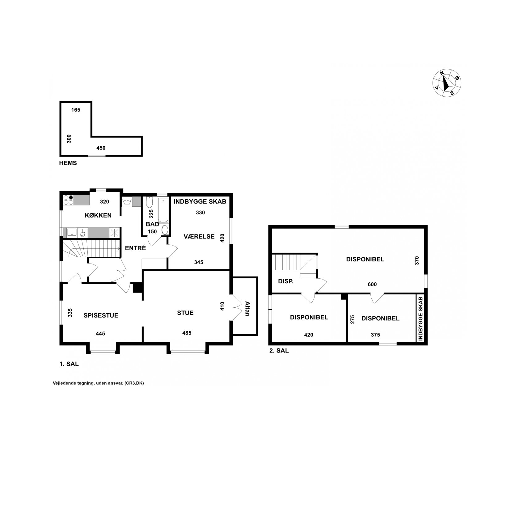 Plantegninger billede af Christian IVs Vej 2, 1., 3400 Hillerød