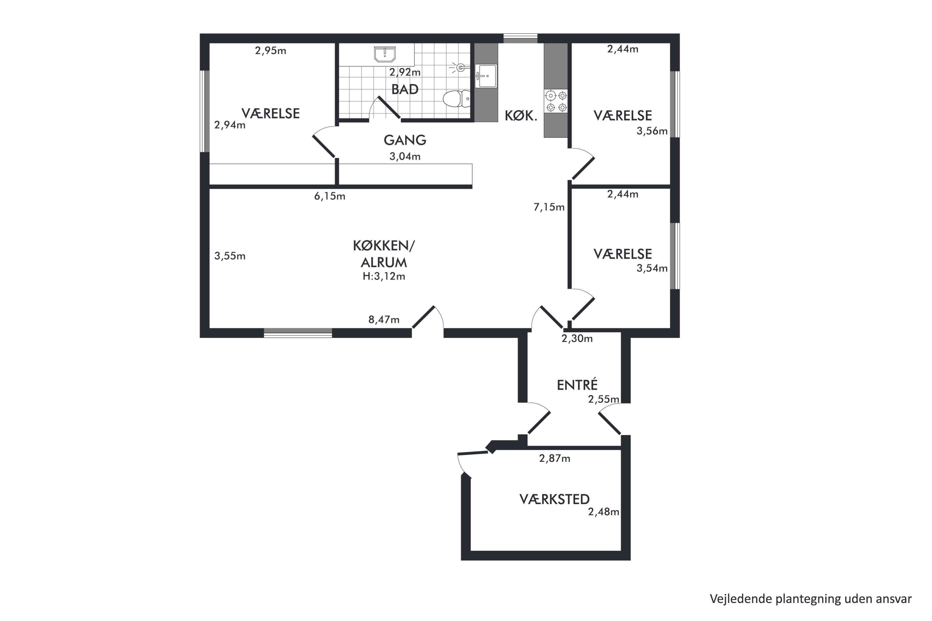 Plantegninger billede af Fabersvej 22, 7500 Holstebro