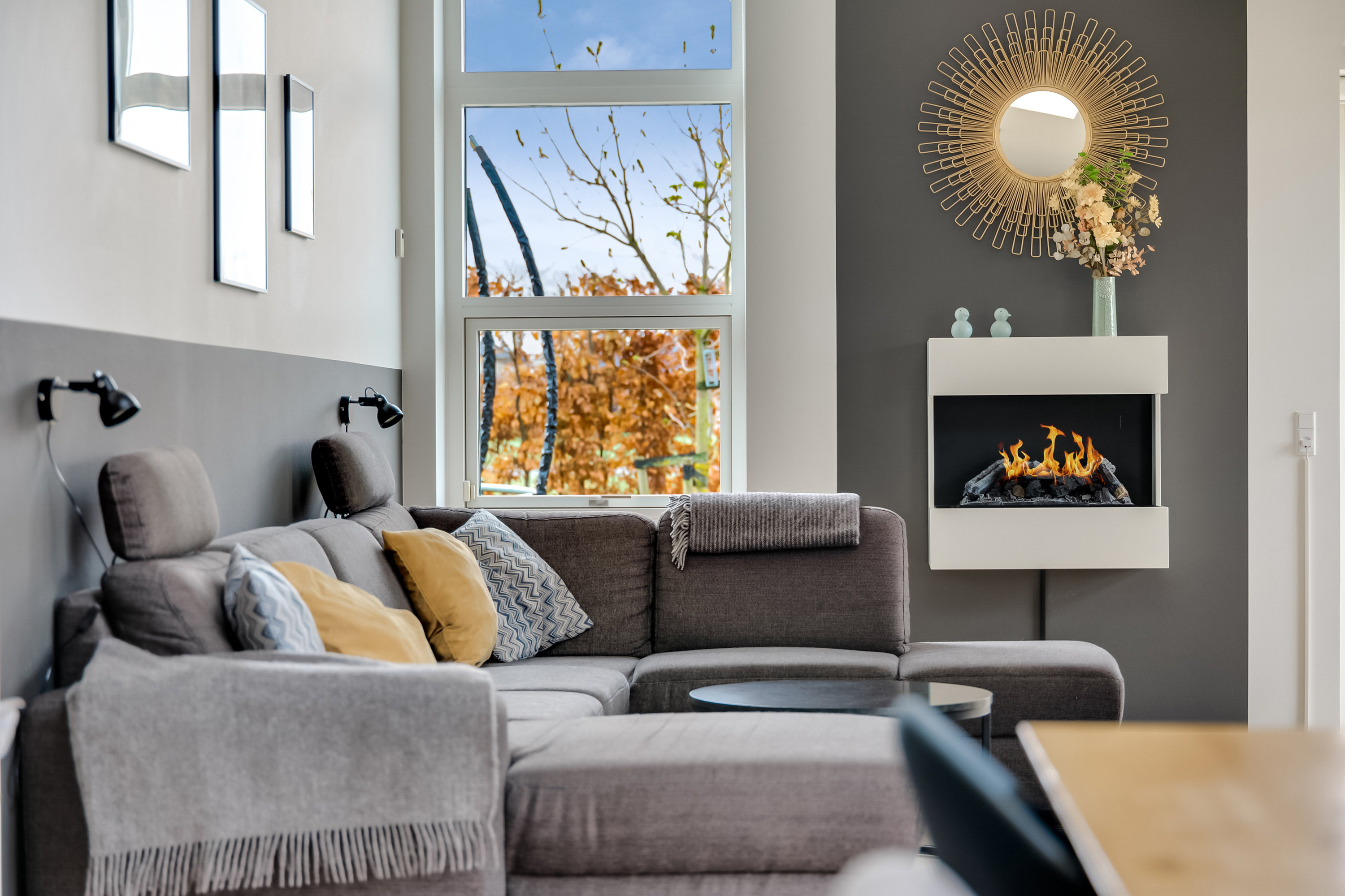 Fremhævet stue billede i fuldskærmstilstand. Billede af Hustomten 21, 5800 Nyborg