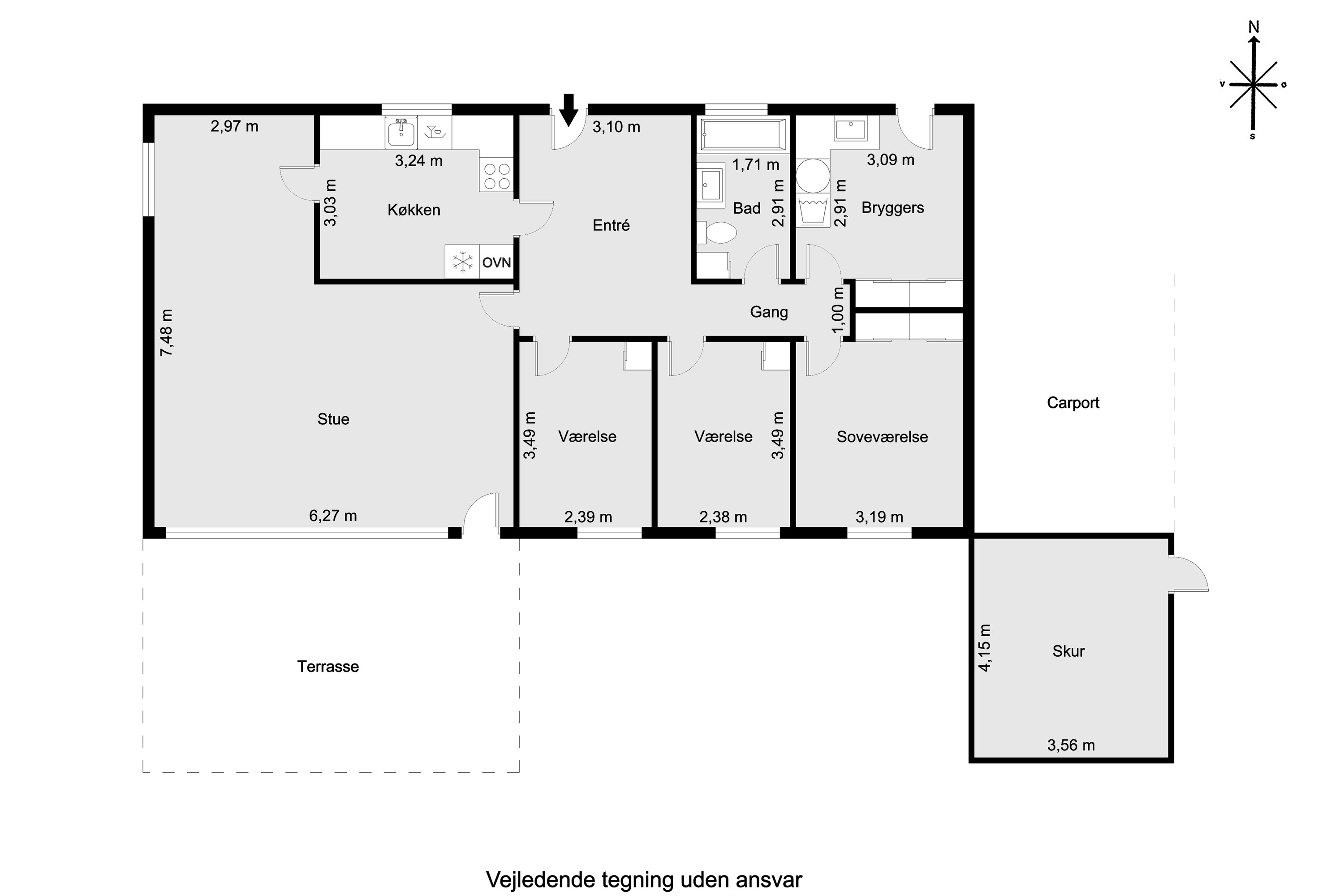 Plantegninger billede af Rugmarken 66, 8520 Lystrup