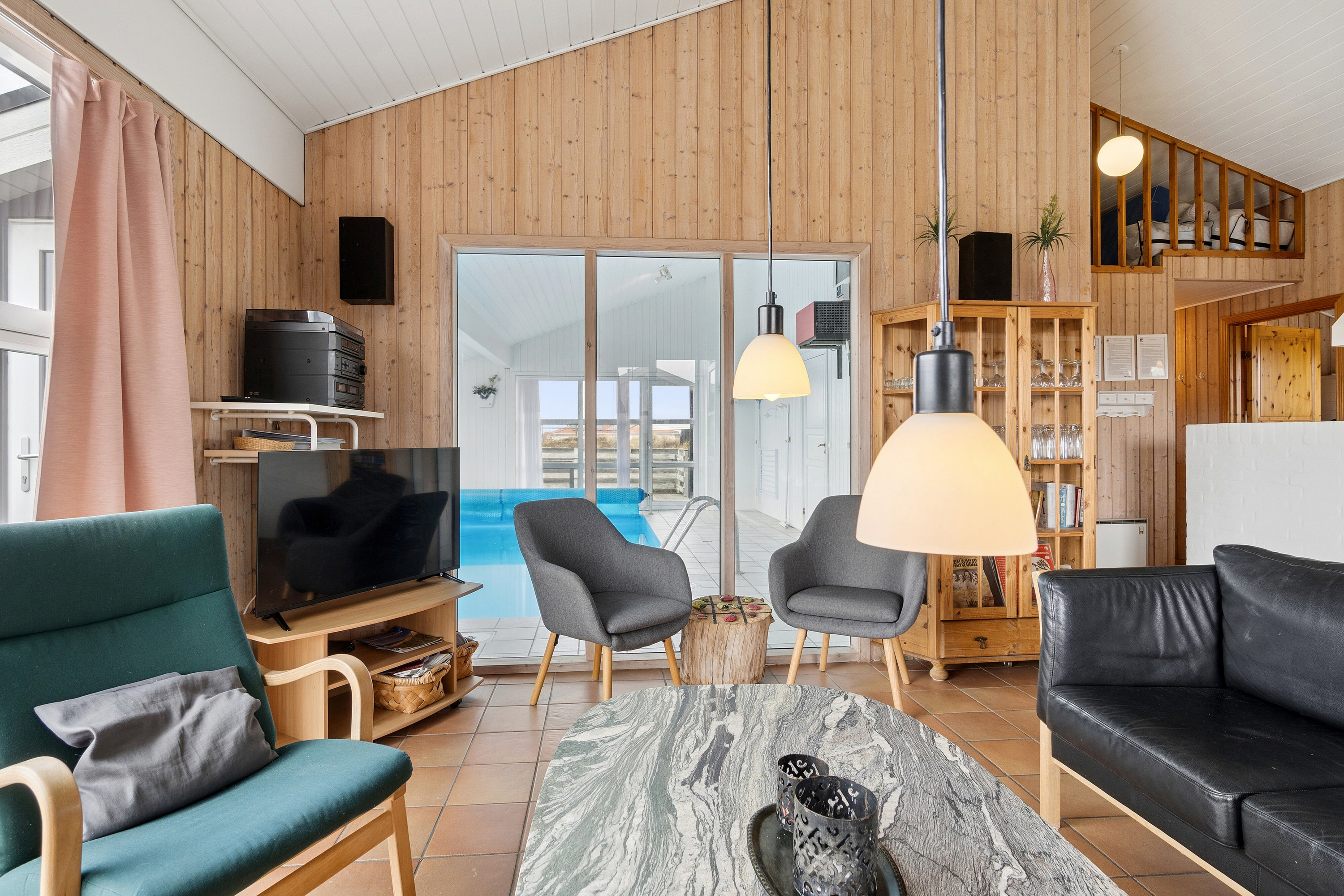 Fremhævet stue billede i fuldskærmstilstand. Billede af Klitstien 33, Klitmøller, 7700 Thisted