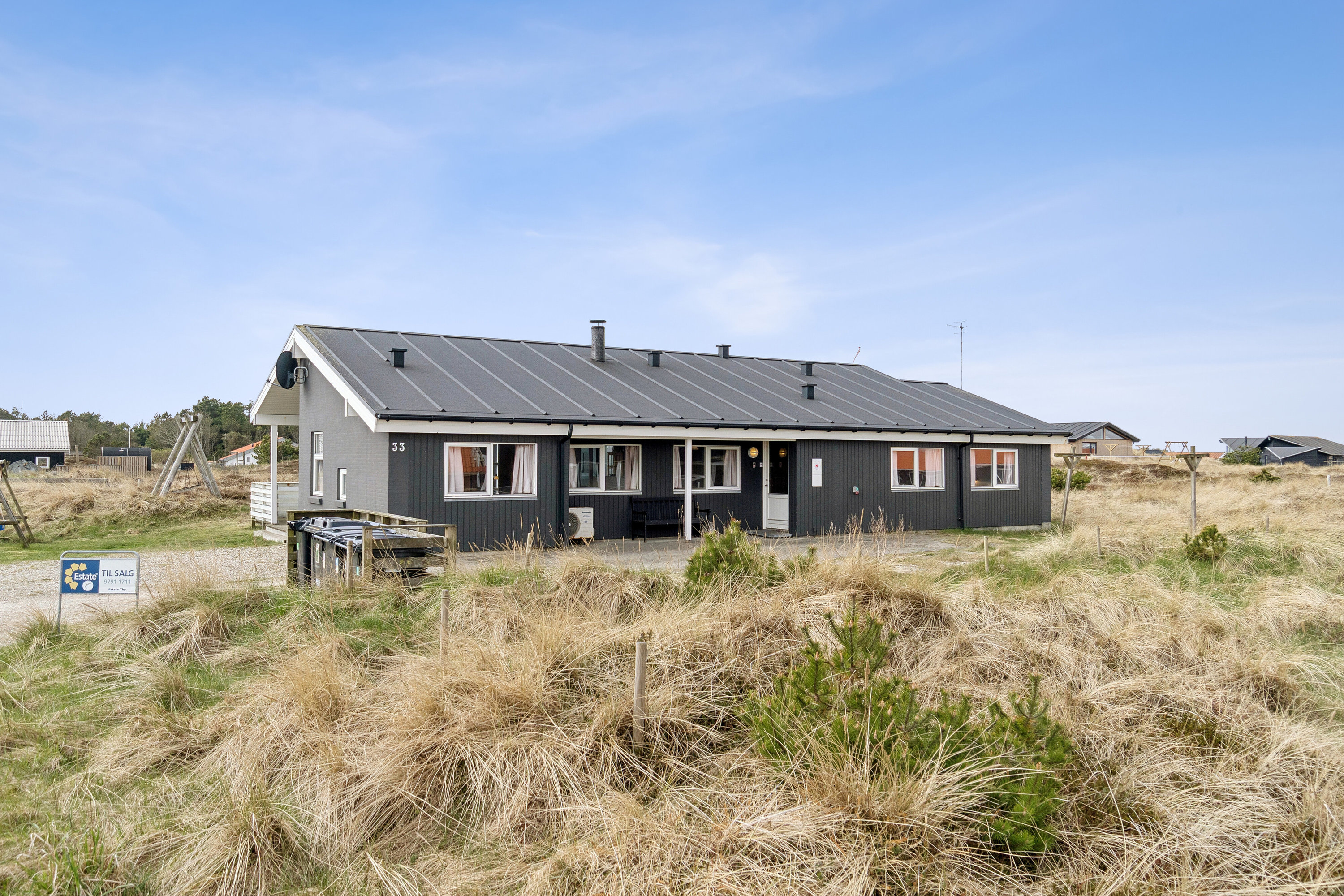 Fremhævet udendørs billede i fuldskærmstilstand. Billede af Klitstien 33, Klitmøller, 7700 Thisted